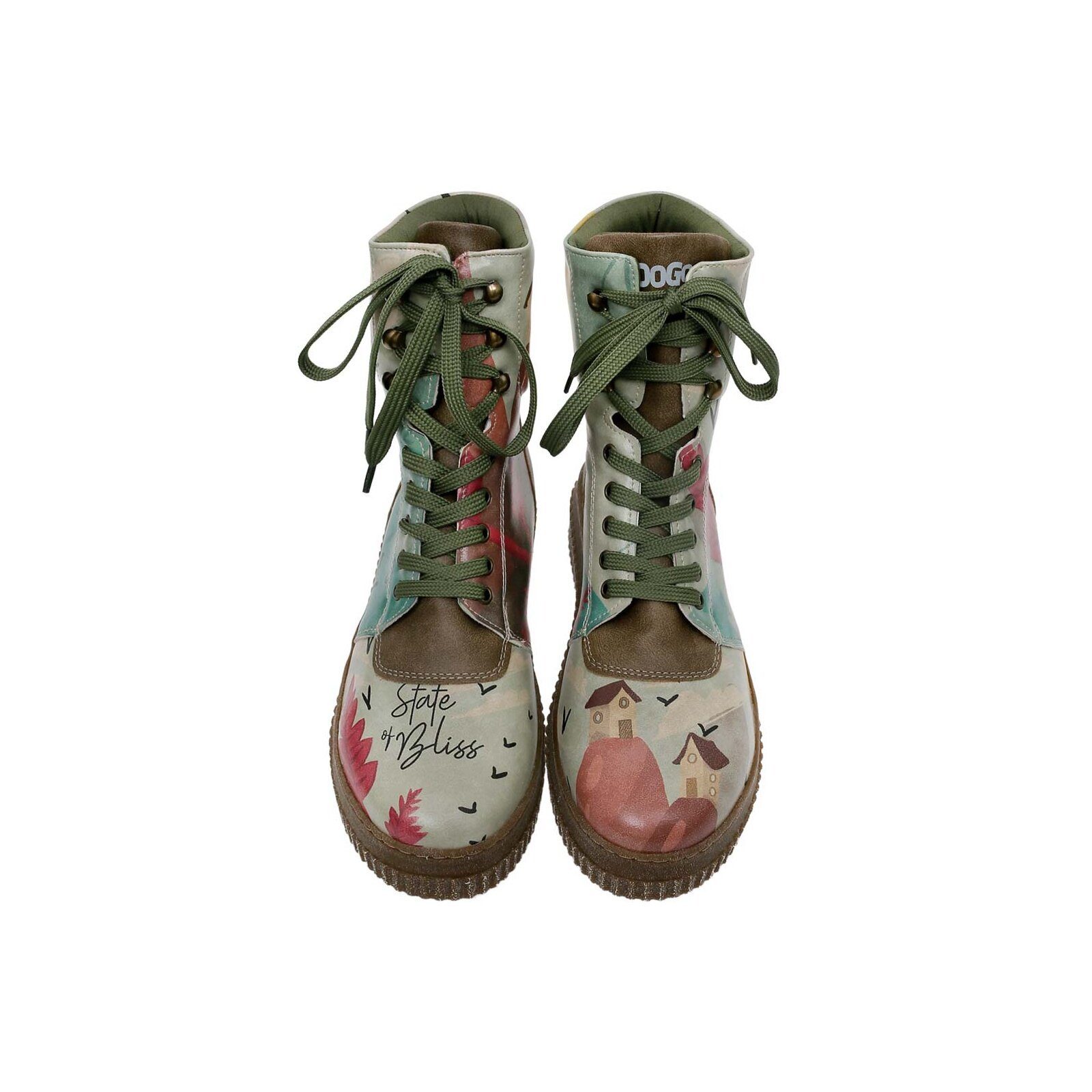 DOGO Future High Top Boots State Of Bliss Damen Stiefeletten Schnürboots Handgefertigt