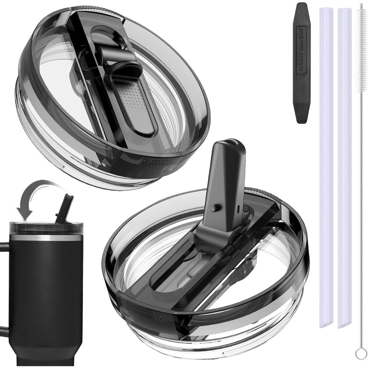 COFI 1453 Trinkflasche Ersatzdeckel 2er Set kompatibel mit Stanley Cup 30 und 40 oz