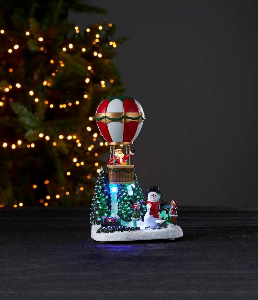 EGLO LED Dekoobjekt MERRYVILLE, LED fest integriert, LED RGBW  Heißluftballon - Weihnachtsdeko - Winter - Beleuchtung