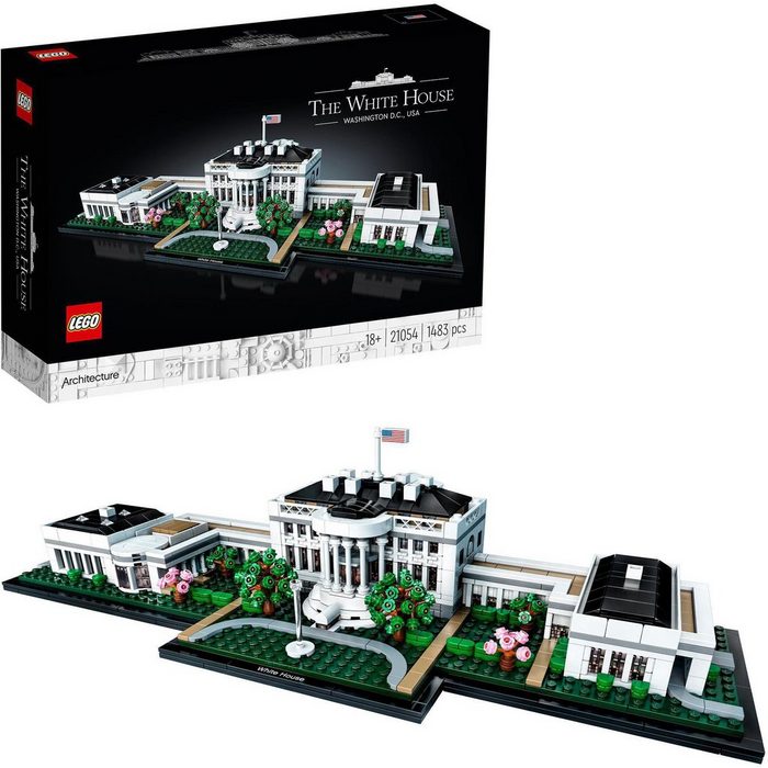 LEGO® Konstruktionsspielsteine Das Weiße Haus (21054) LEGO® Architecture (1483 St) Made in Europe