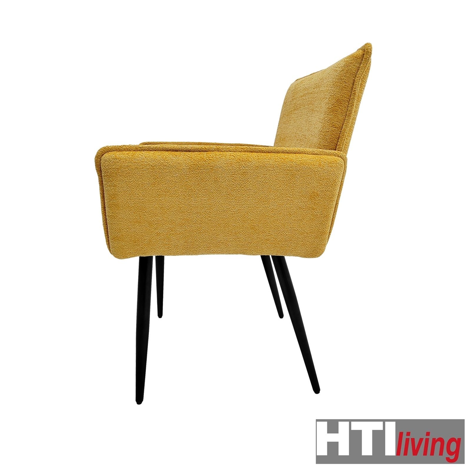 Gelb Stuhl 1 (Einzelstuhl, St), Polsterstuhl Esszimmerstuhl HTI-Living Esszimmerstuhl Mesilla