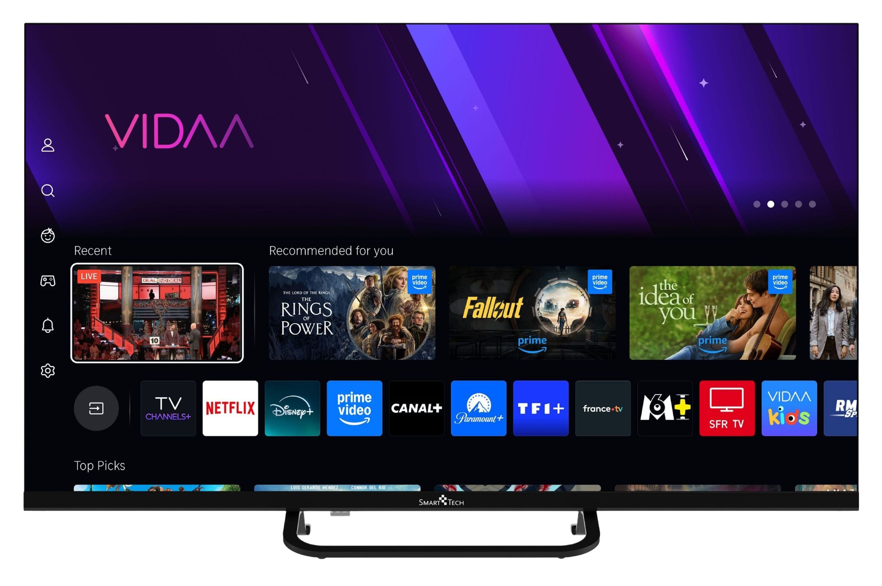 Smart Tech 32QV02V QLED-Fernseher (80 cm/32 Zoll, HD-ready, VIDAA Smart TV, VIDAA Smart TV, Triple-Tuner) – Bild 2 von 5