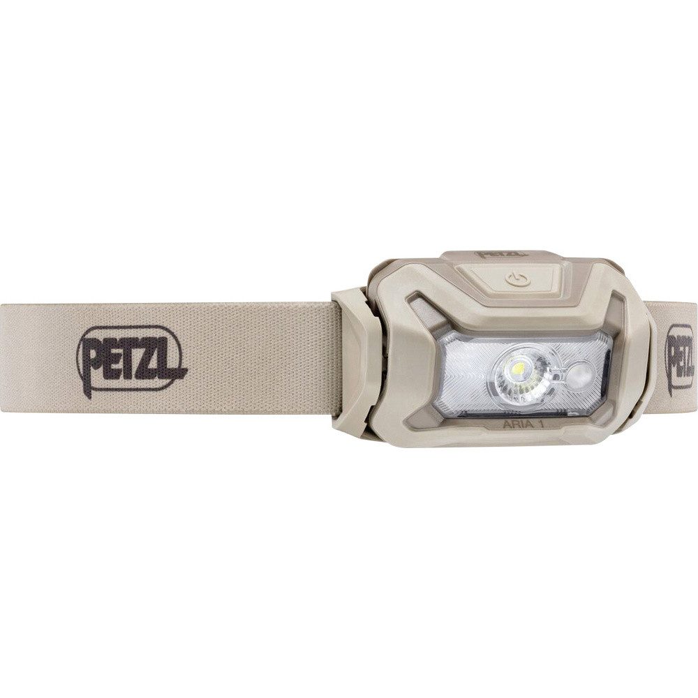 Petzl LED Stirnlampe Petzl ARIA® 1 RGB Desert LED Stirnlampe batteriebetrieben, Li-Ionen Ak