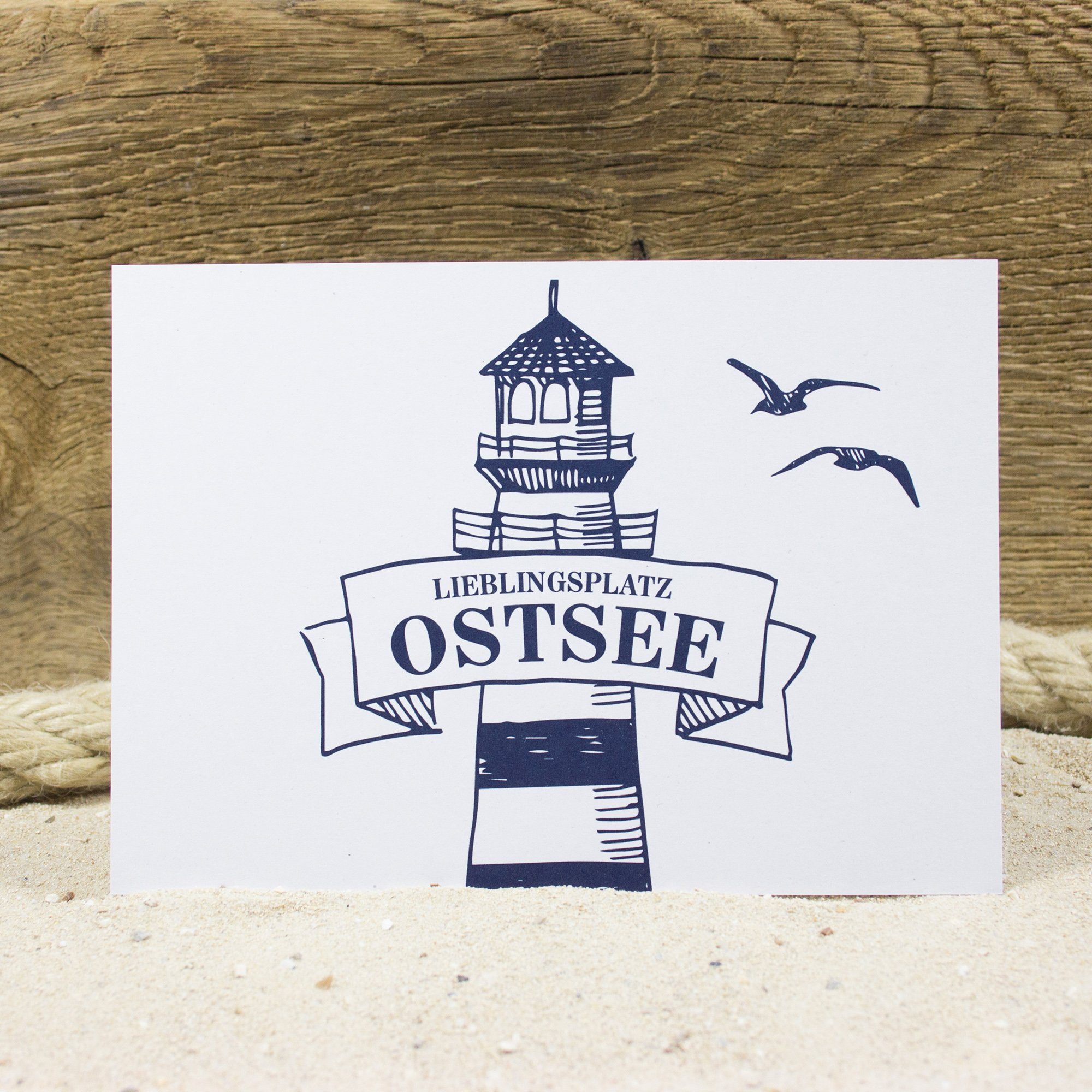 Ostsee, Hummingbird Bow 100 & Recyclingpapier Postkarte % Postkarte