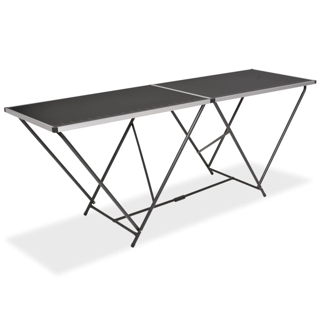 furnicato Tapeziertisch Klappbar MDF und Aluminium 200x60x78 cm (1-St)