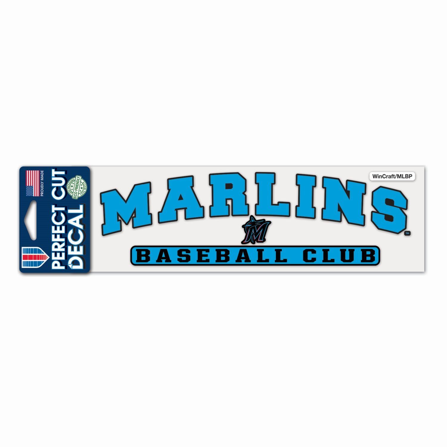 WinCraft Wanddekoobjekt Cut Miami MLB Perfect Aufkleber 8x25cm Marlins