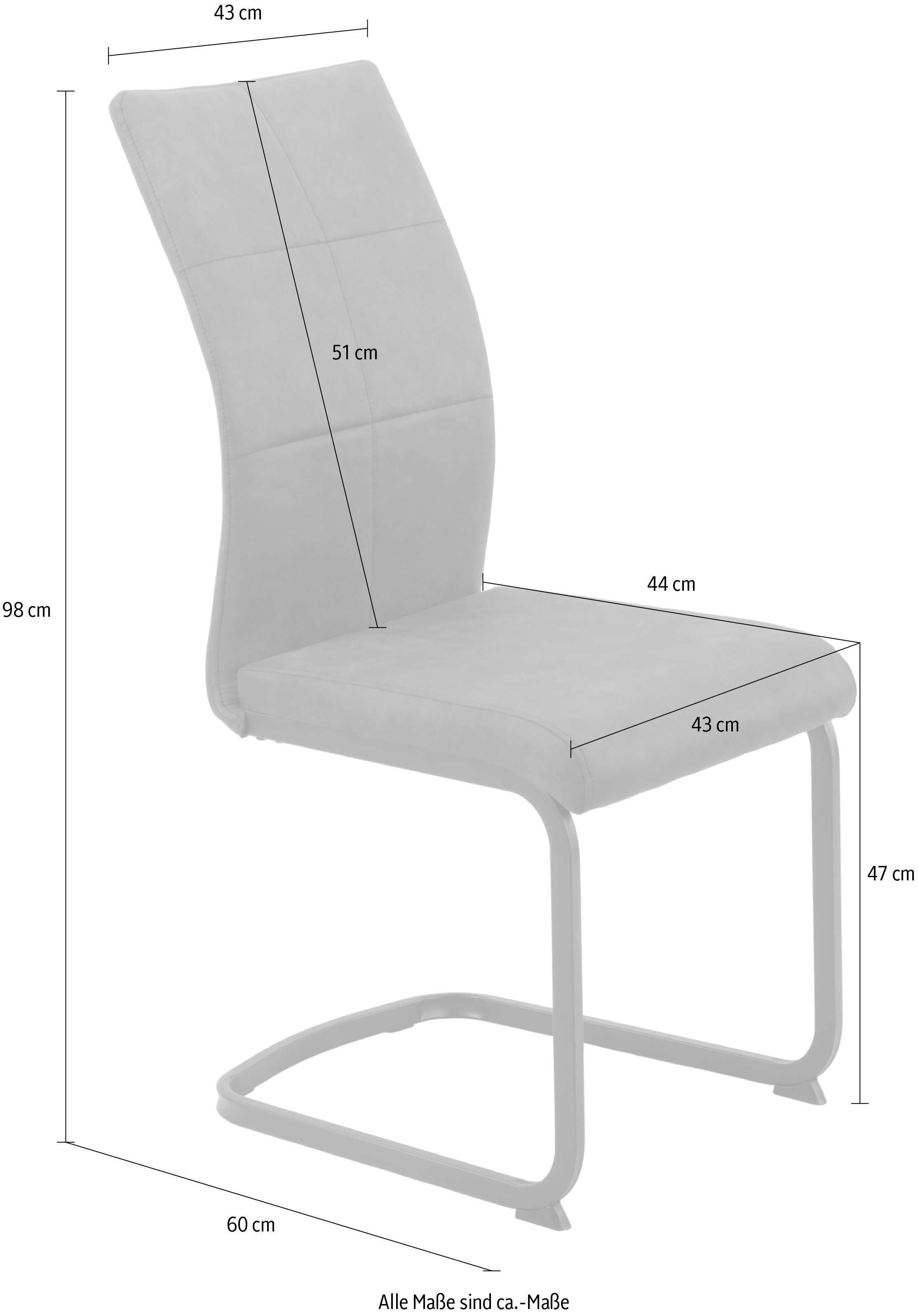 HELA Freischwinger MELANIE (Set, 2 St), Vintage Optik