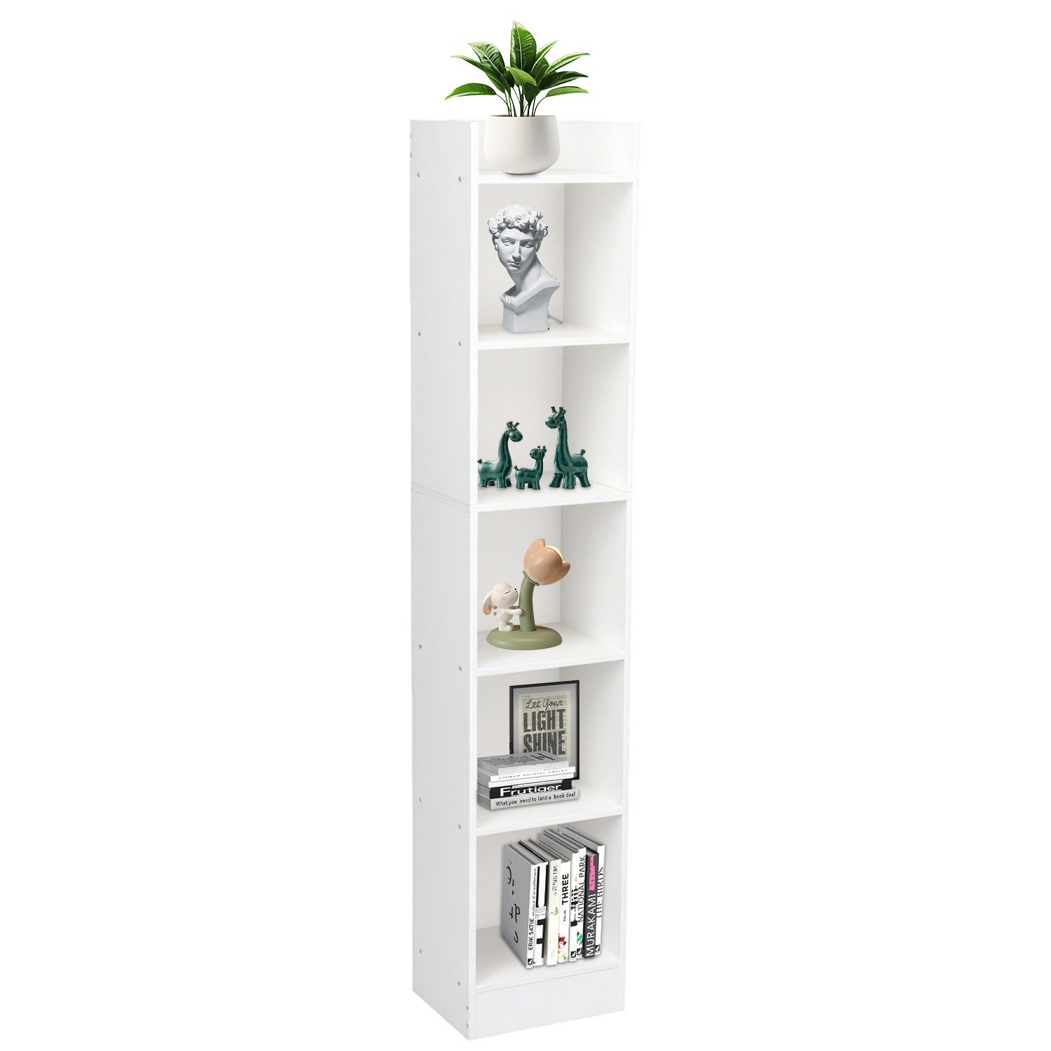 oyajia Bücherregal 5-Tier Bücherschrank, Würfelregal, Modernes günstig online kaufen