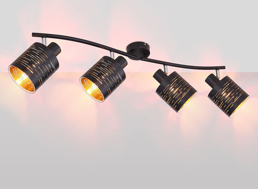 etc-shop Wohnraum LED Leuchtmittel Spotleuchte Spotstrahler nicht beweglichen Deckenleuchte inklusive, Deckenspot, mit