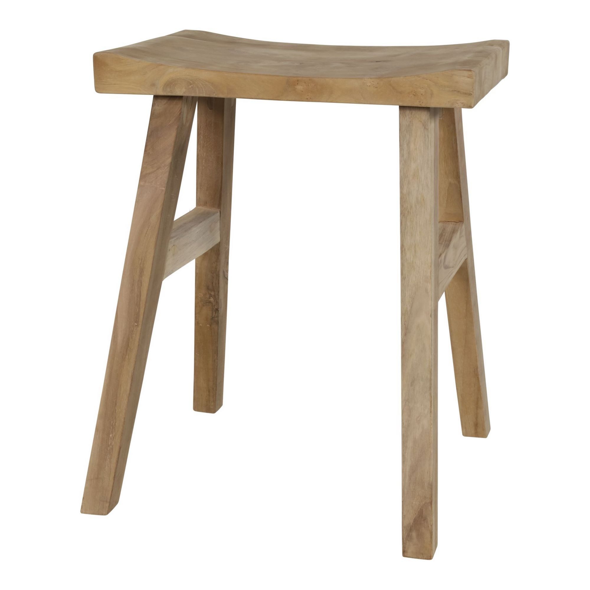 Lesli Living Gartenstuhl Lesli Living Sitzhocker "Grimsby" Teak
