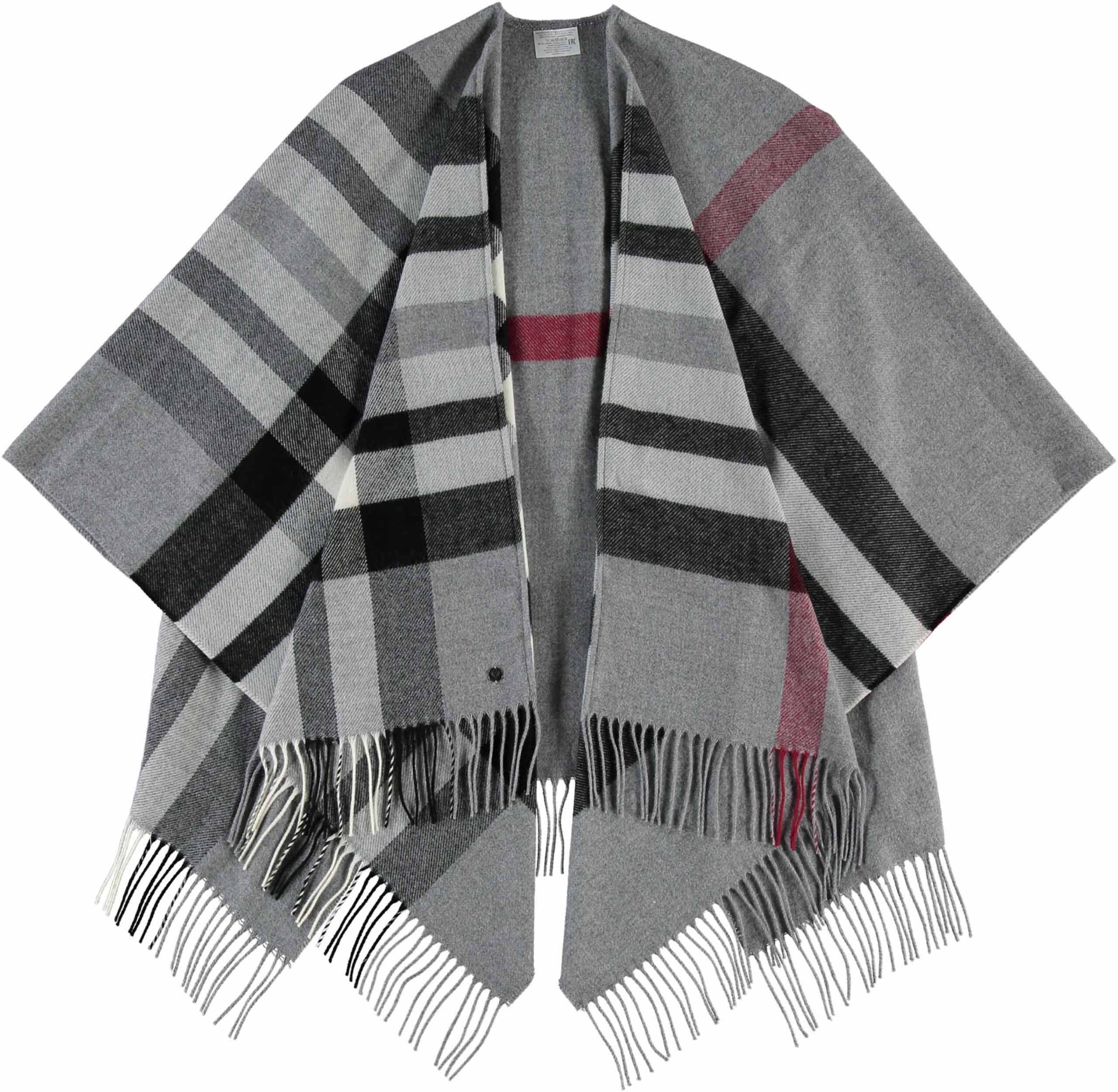 Fraas Poncho Polyacryl Poncho (1-St) Made in Germany morning grey