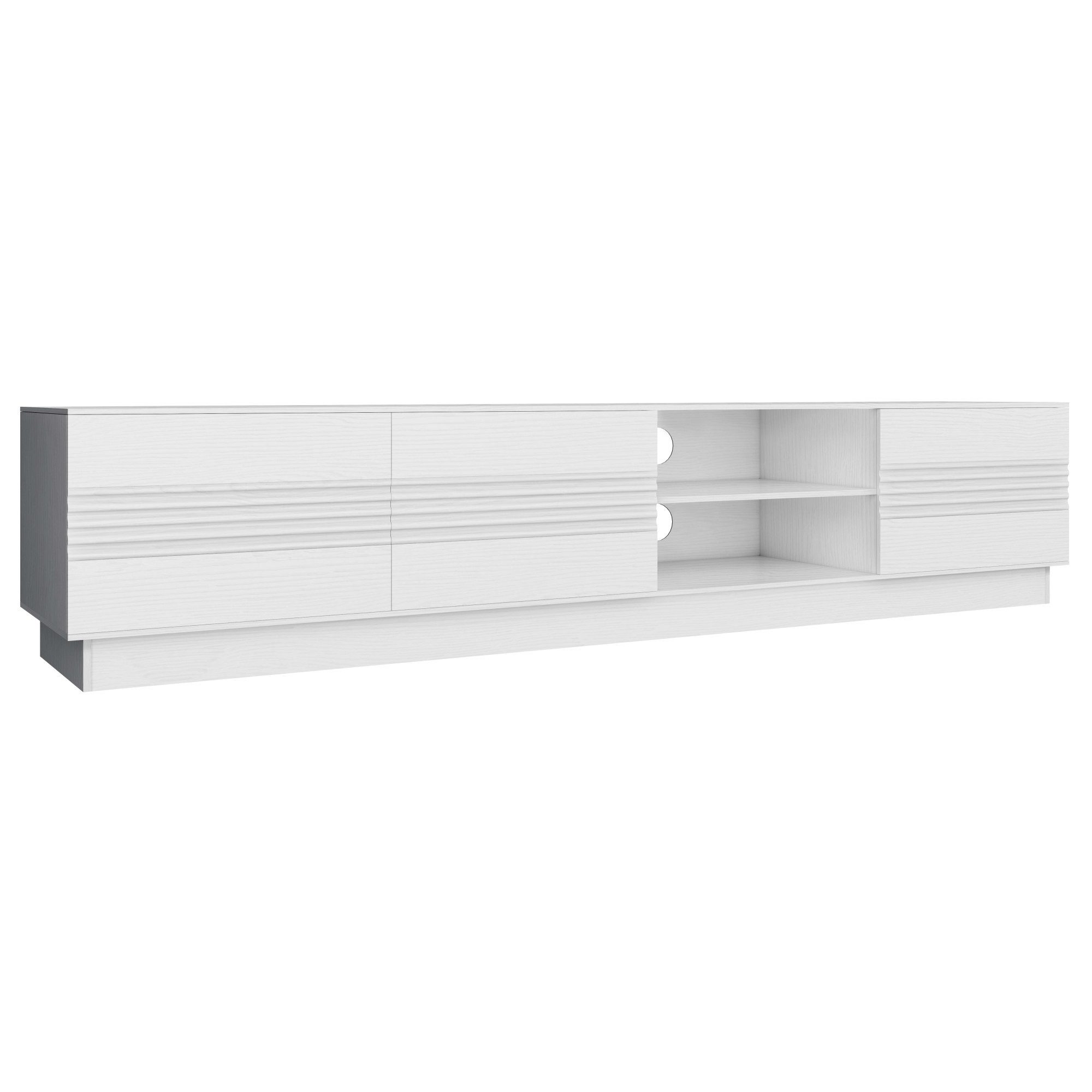 OTTO home Lowboard Angers, Lowboard mit Push-to-open und Kabeldurchführung, Breite 200 cm