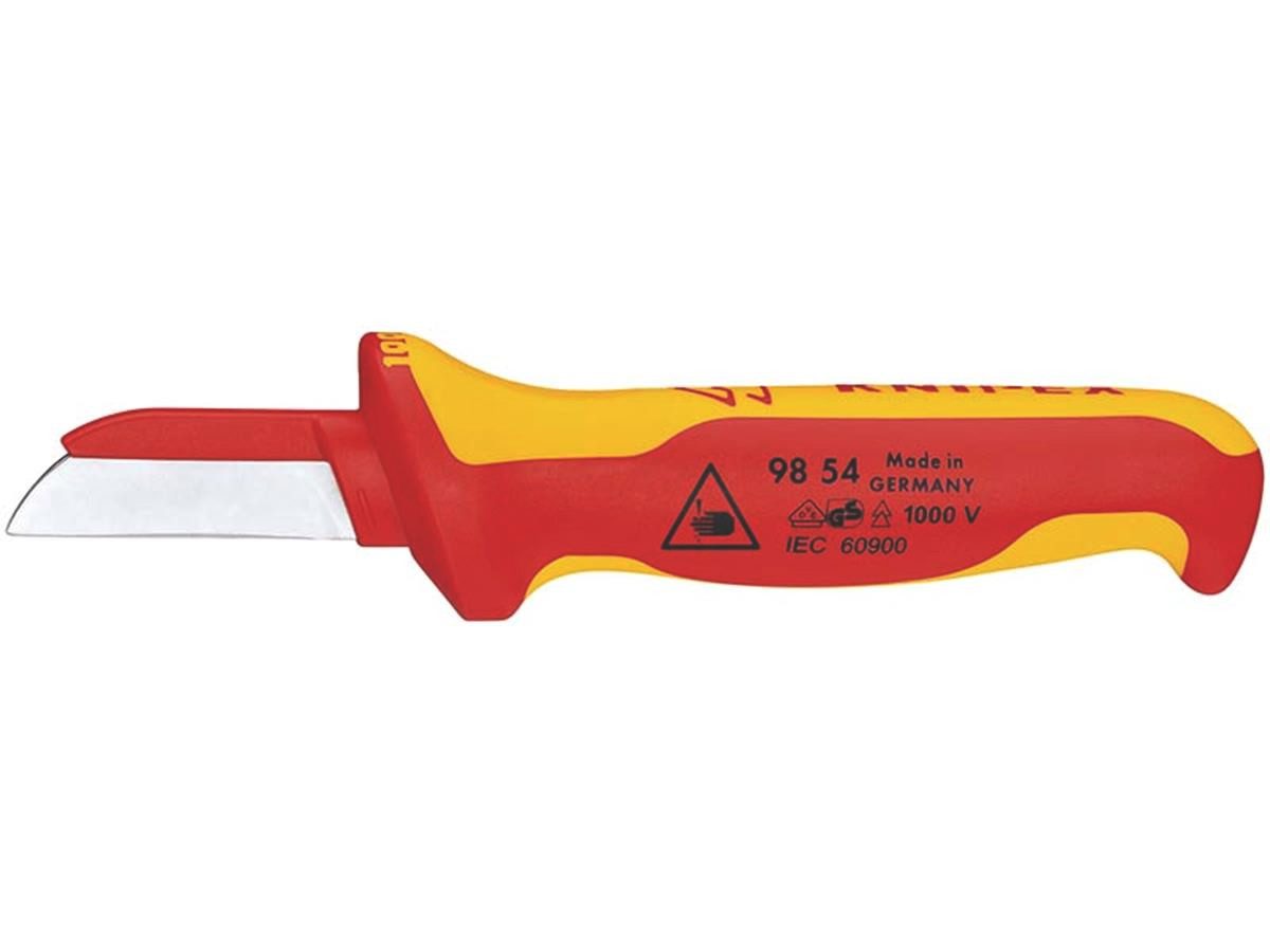 Knipex Kabelmesser 98 54, mit gerader Klinge (teiliso), 50 mm, VDE 2-K