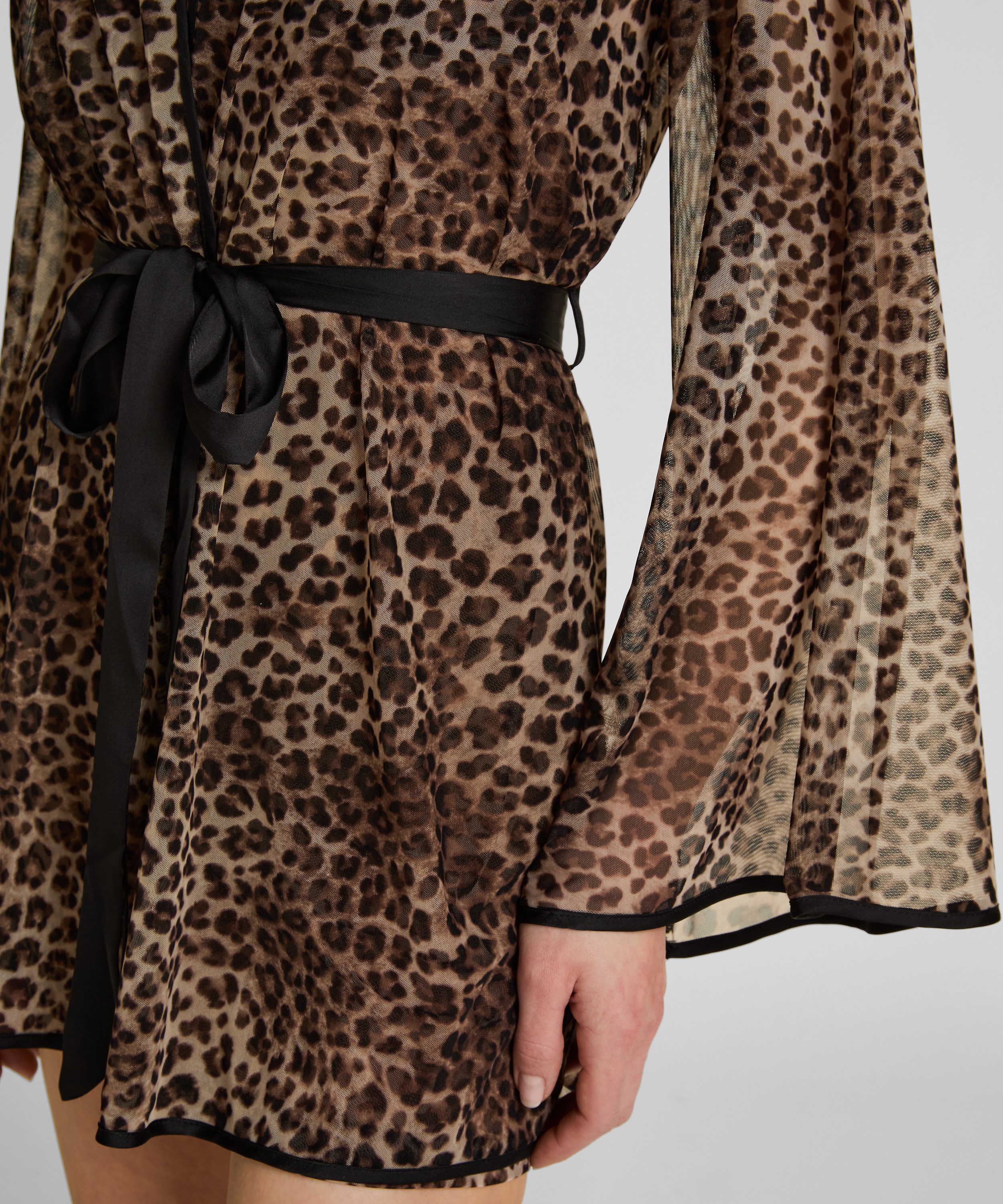 Hunkemöller Bademantel Leopard Mesh-Kimono