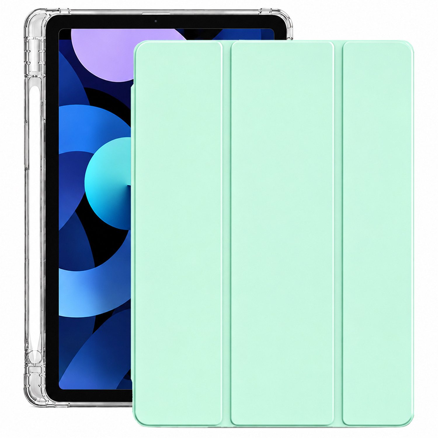 BOOD Tablet-Hülle für iPad 11. Gen 11 Zoll 2025 (A16), iPad 10. Gen 10,9 Zoll 2022 11 zoll, 10,95 zoll, stoßdämpfende transparente Hülle mit Auto‑Sleep‑Wake‑Funktion
