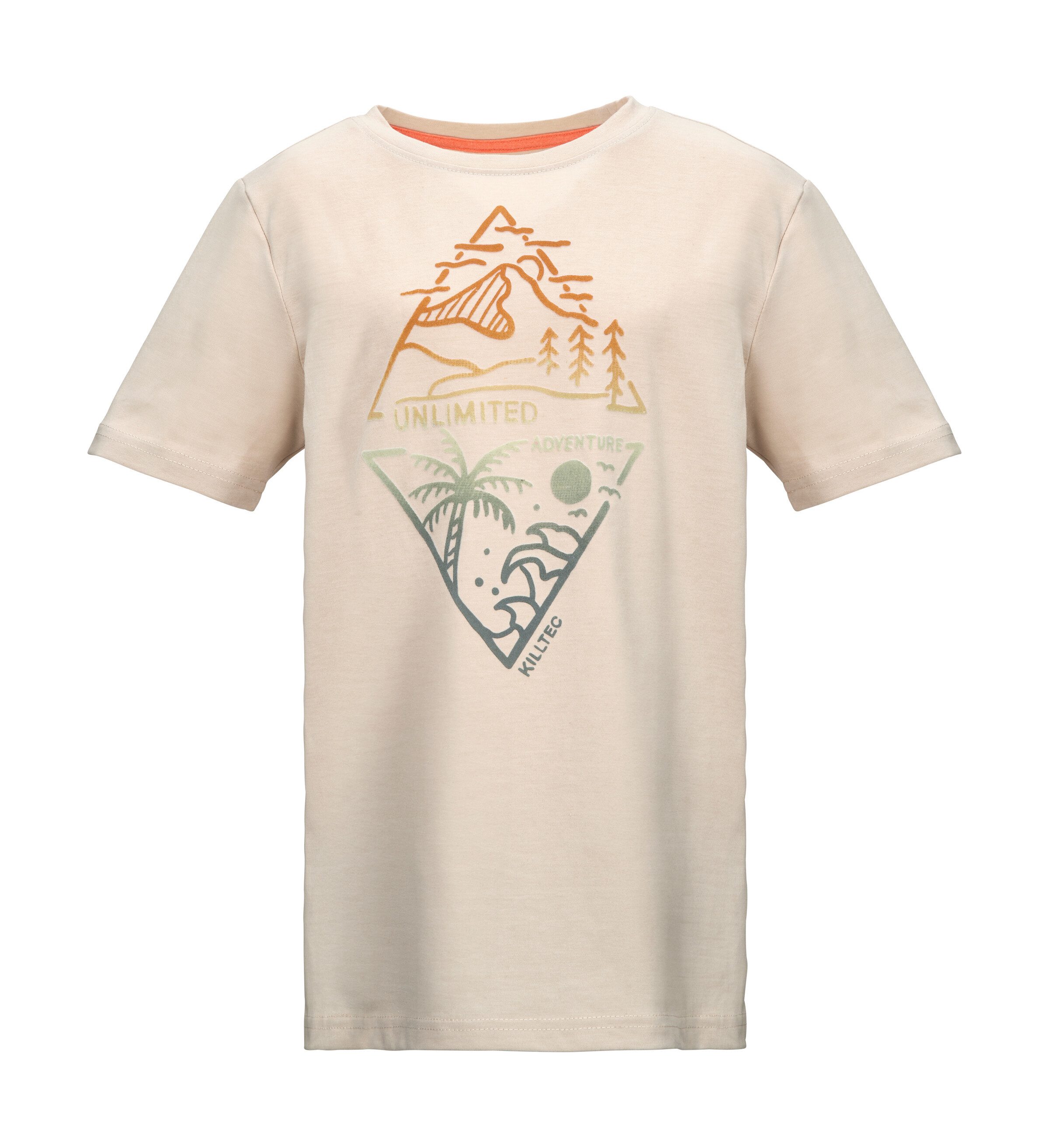 Killtec T-Shirt KOS 137 BYS TSHRT Trendiges Funktions-T-Shirt mit Farbverlauf-Druck