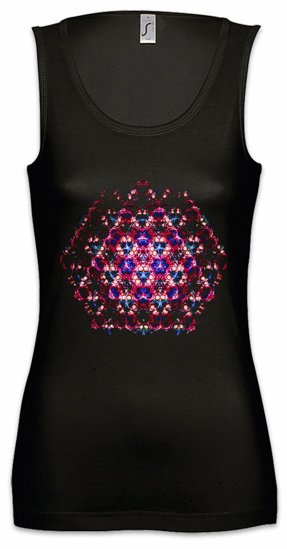 Tanktop Kaleidoscope V Ärmelloses Damen T-Shirt Crystal Kaleidoskop