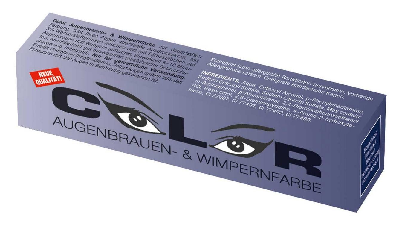 Comair Germany Augenbrauenfarbe Color Color Wimper- und Augenbrauenfarbe blau/schwarz