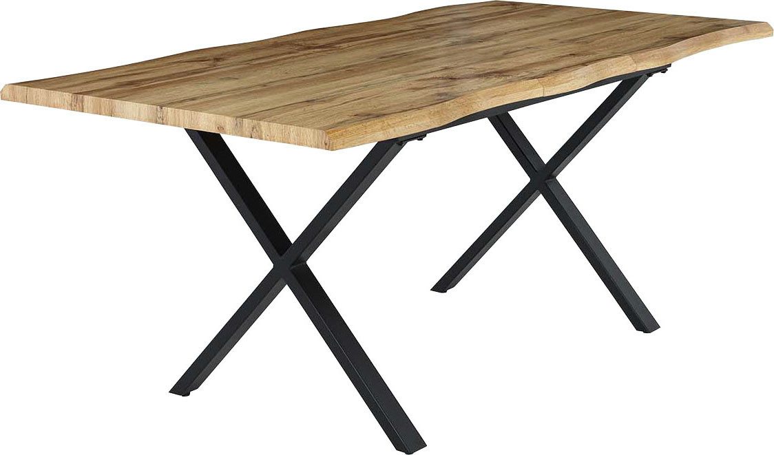 Jockenhöfer Gruppe Esstisch Martin, Ausziehtisch in Baumkantenoptik, 2 Größen