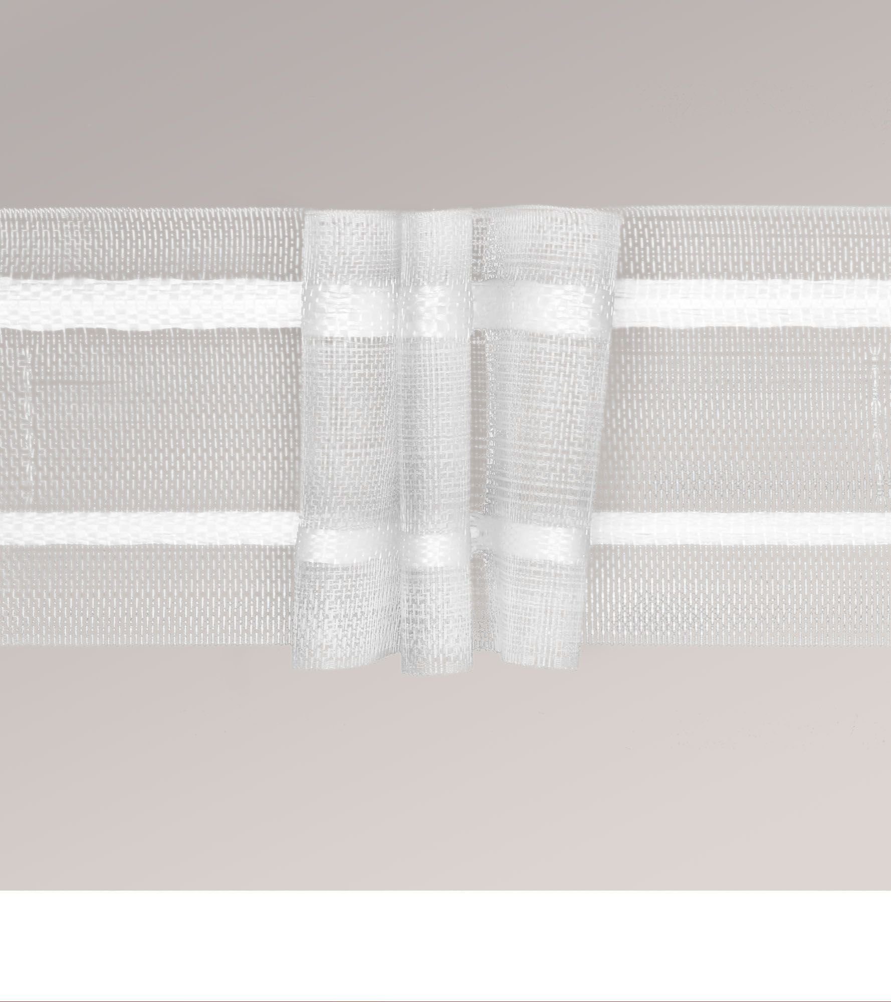 LYSEL® Gardinenbefestigungen Ersatzteile Faltenband Raffverhältnis 1:2,5, (1-St), L 5m