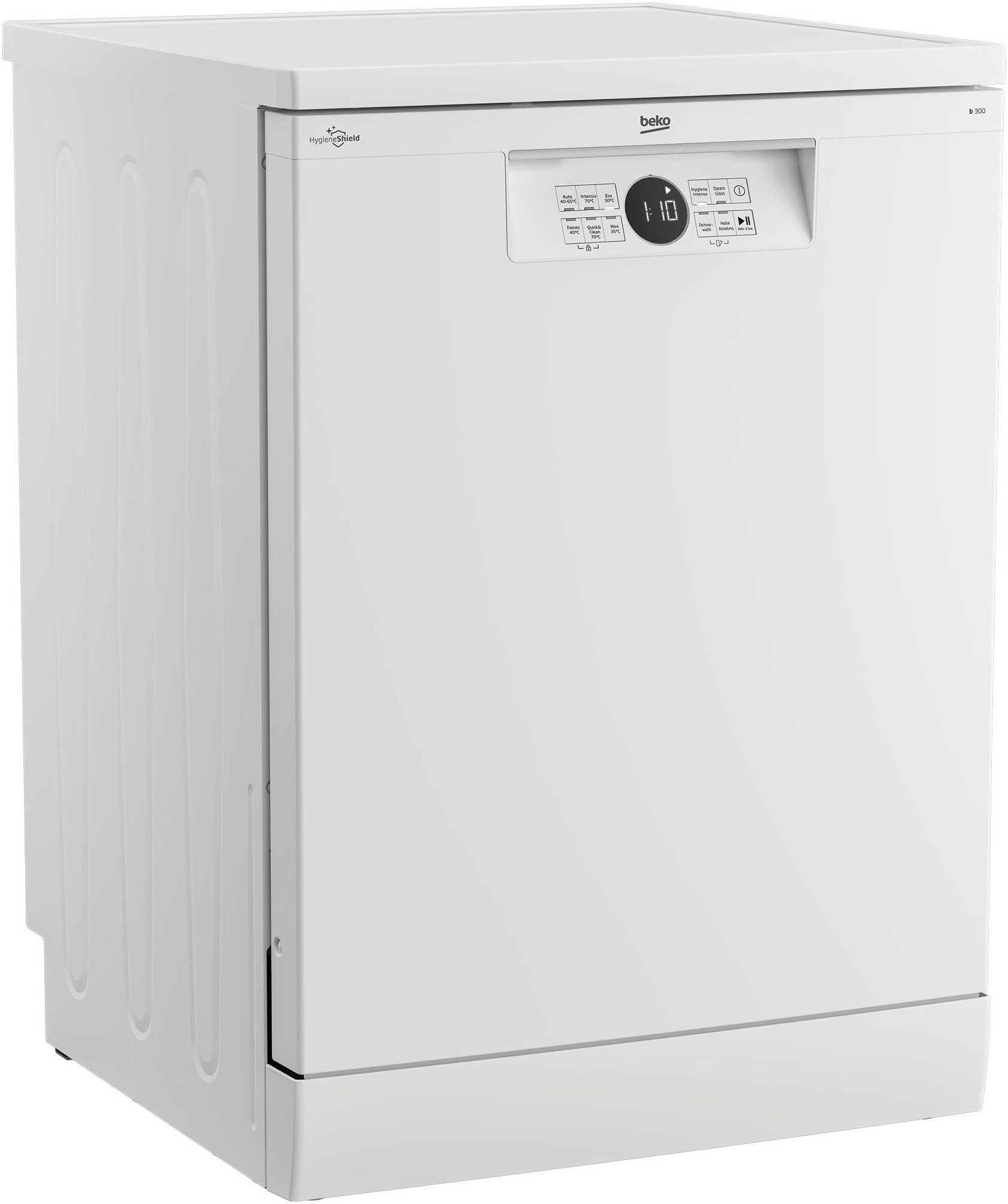 BEKO Standgeschirrspüler BDFN26430W 7694801677, 14 Maßgedecke, SteamGloss – Glänzende Gläser dank optimierter Trocknung