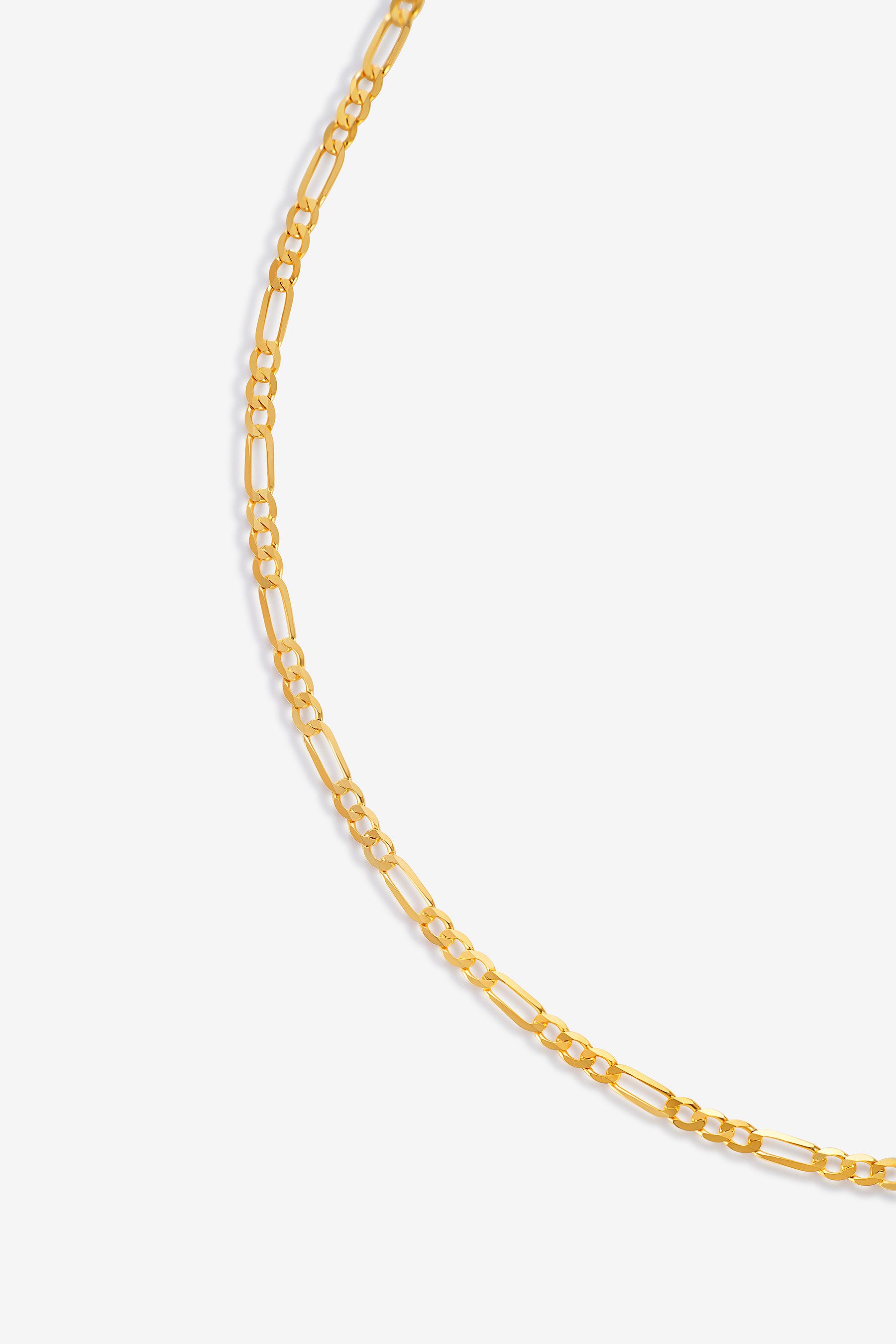 GOLDKLEIN Goldarmband 14 Karat Gold Figaro Stil 585 Echtgold 17cm-22cm, Bestpreis - Damen Herren mit Schmuckbox - Sale 30.04.2026