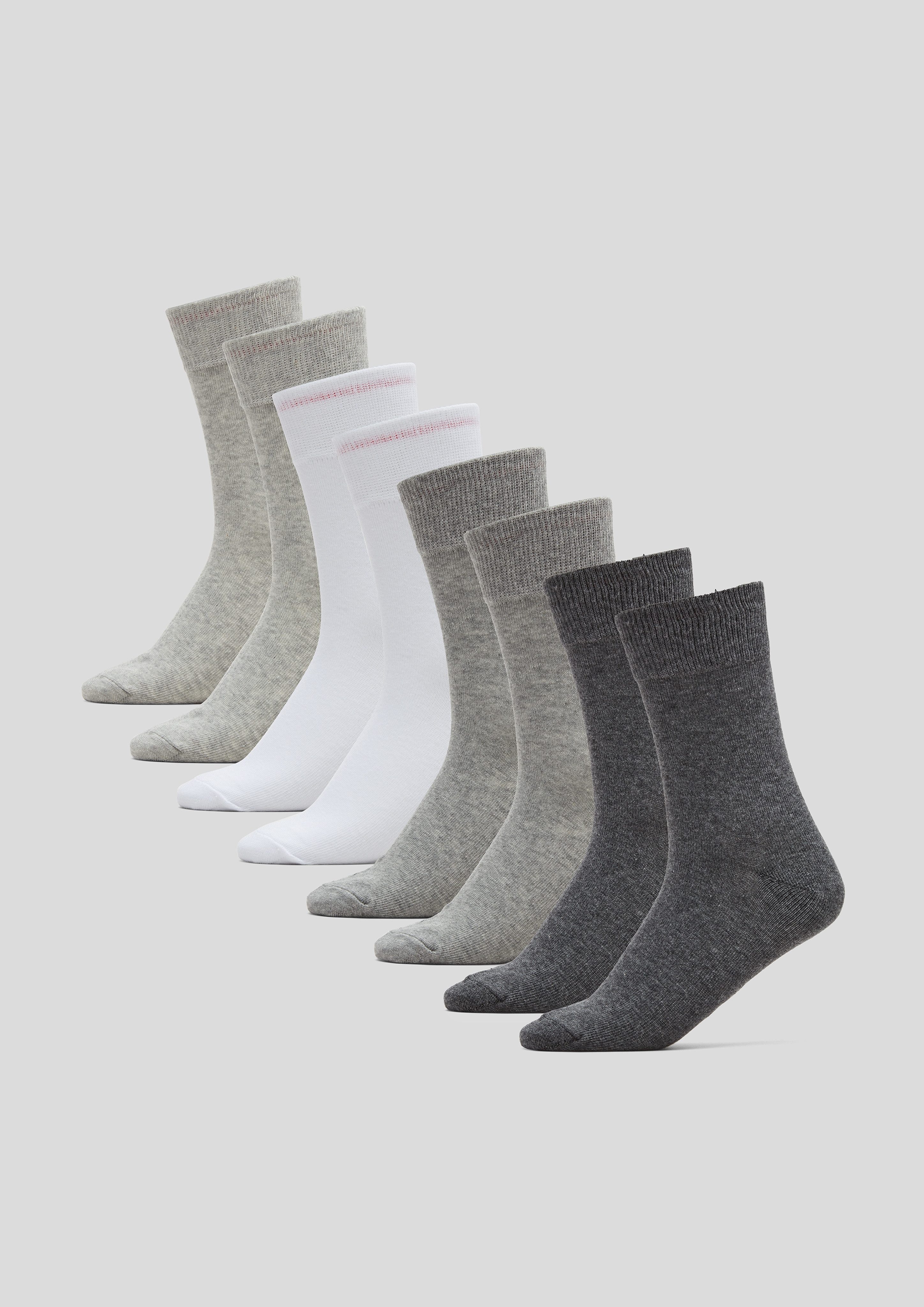 s.Oliver Socken essentials (8-Paar) mit weichem Bund günstig online kaufen