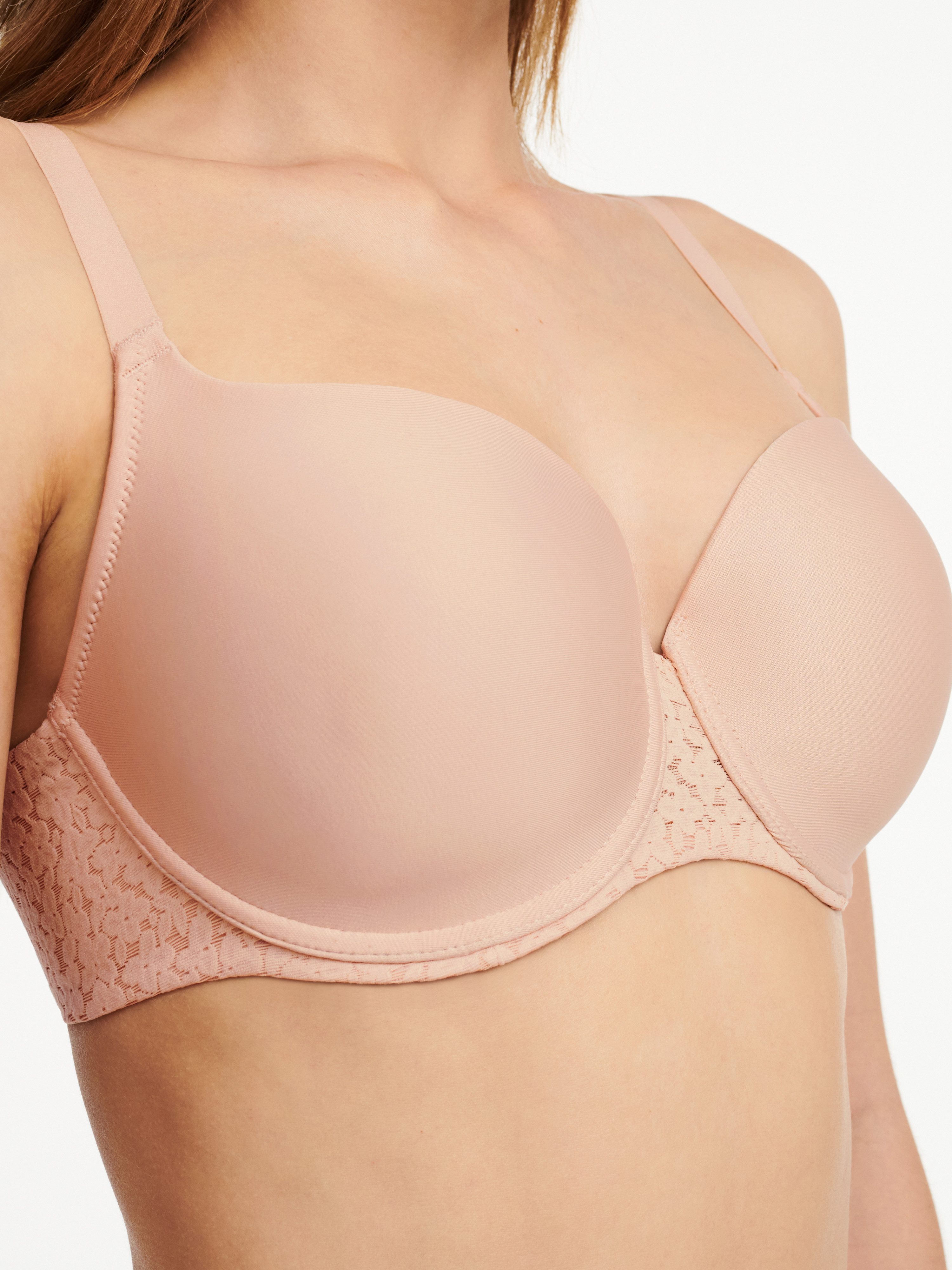 Chantelle T-Shirt-BH NORAH weiche Spitze, blickdichtes Gewebe