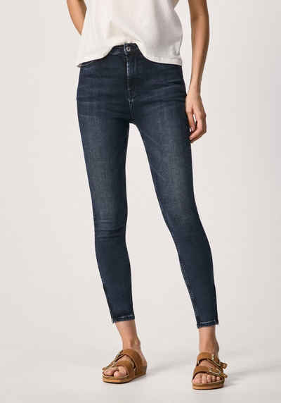 Pepe Jeans Skinny-fit-Jeans »DION ZIP« mit sehr schmalem Beinverlauf und hoher Leibhöhe in Super Stretch Powerflex Denim