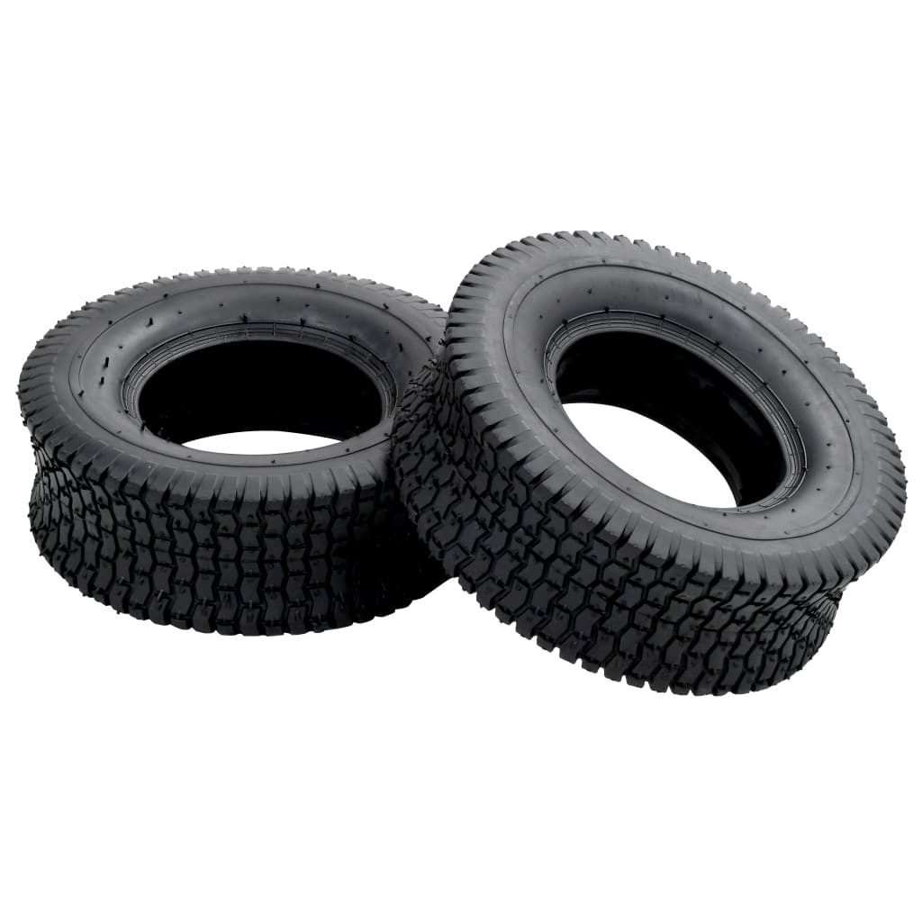 vidaXL Schubkarren-Rad Schubkarrenreifen 2 Stk. 13x5.00-6 4PR Gummi (2 St)