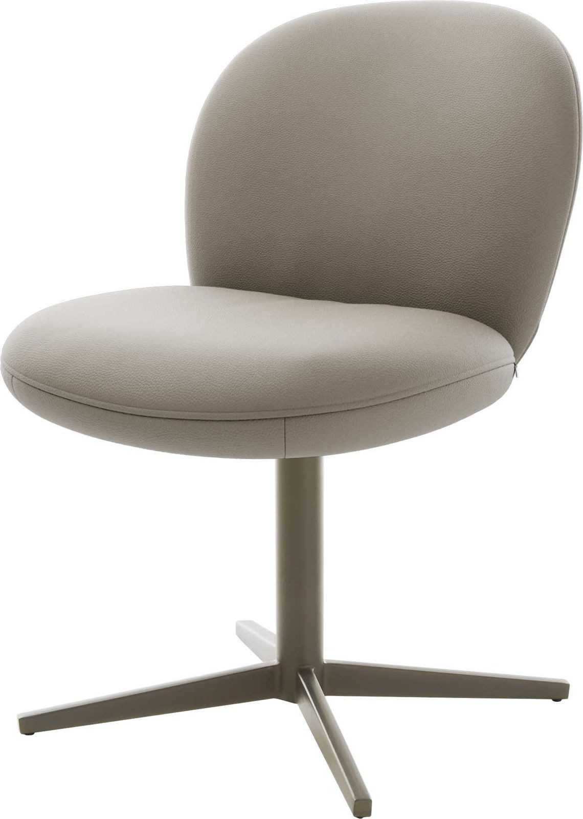 DELIFE Polsterstuhl Nube-Flex, Fußkreuz Effektfinish Titan günstig online kaufen