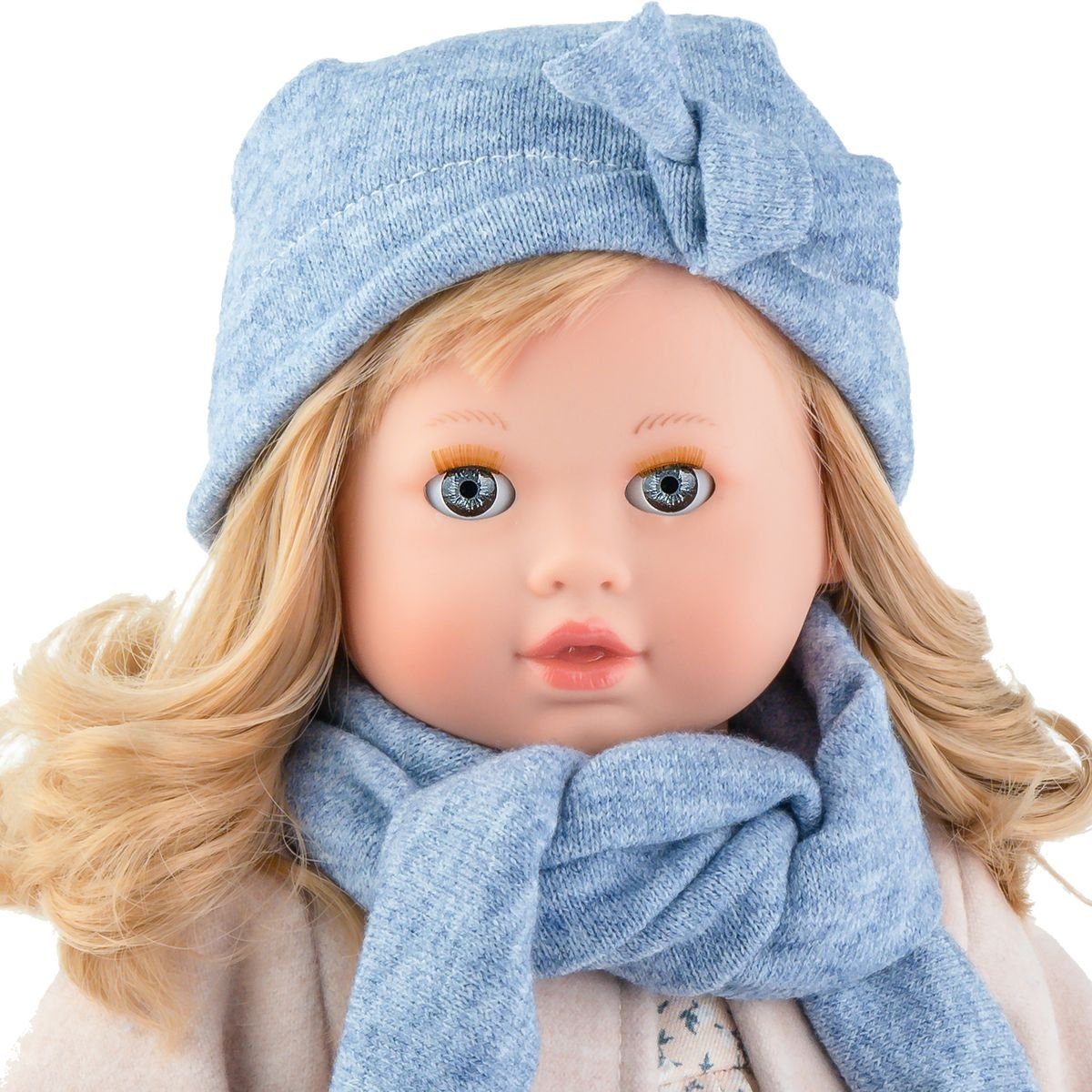 Marina & Pau Anziehpuppe Ida 42 cm mit langen Haaren & Schlafaugen