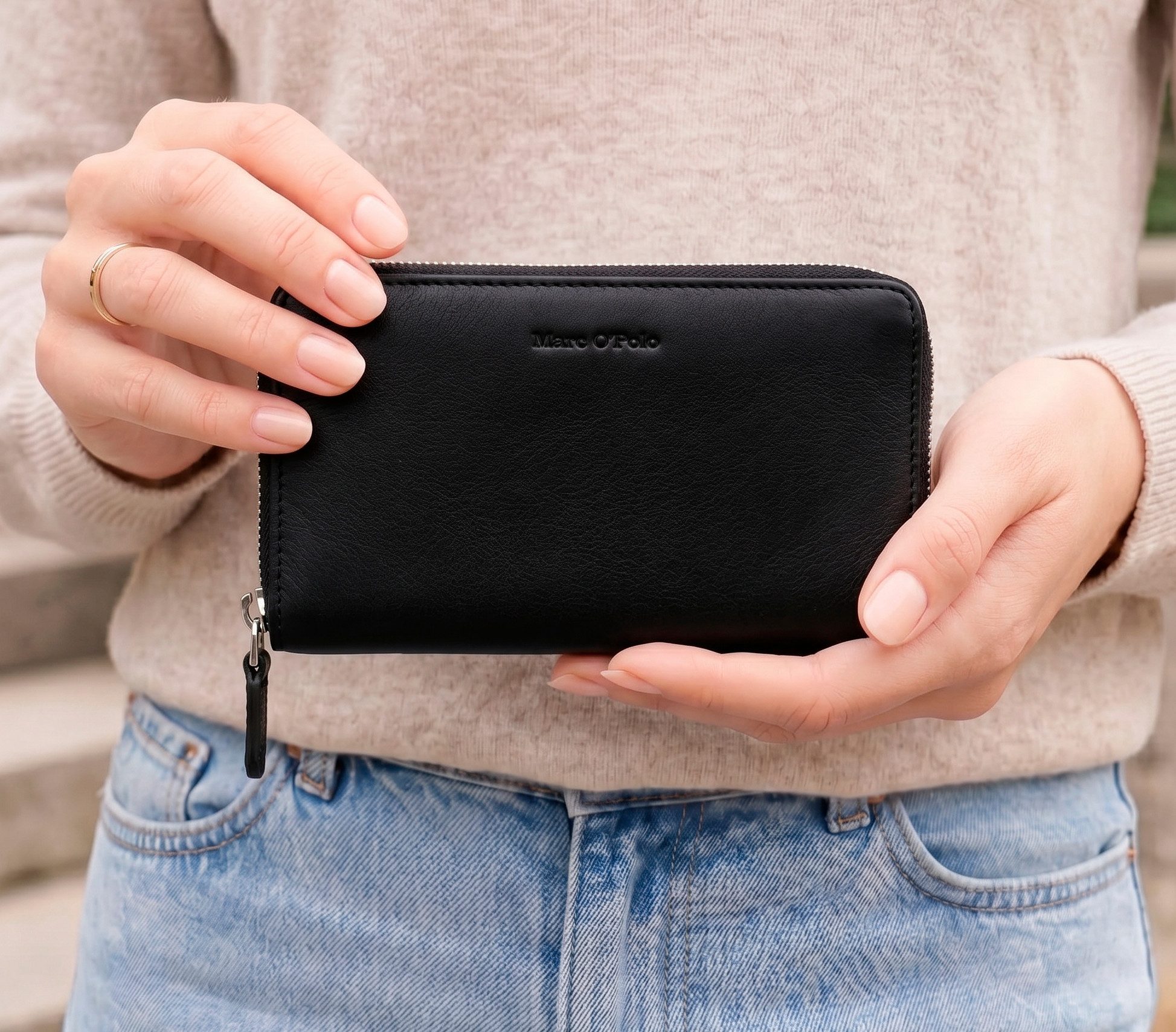 Marc O'Polo Accessories Geldbörse Emilie, Damen Geldbeutel, Portemonnaie, Money Pocket mit Reißverschluss – Bild 2 von 3
