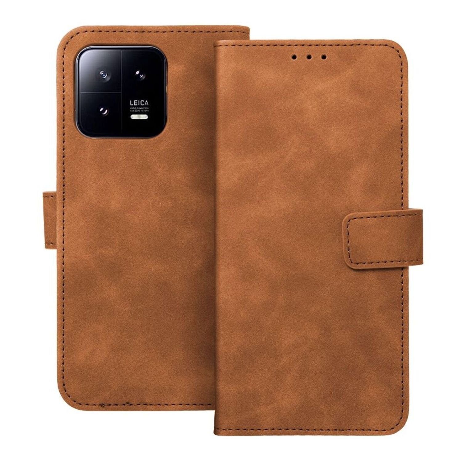 cofi1453 Bumper Tender Buchtasche Leder Hülle Magnet Tasche für iPhone 15 Serie