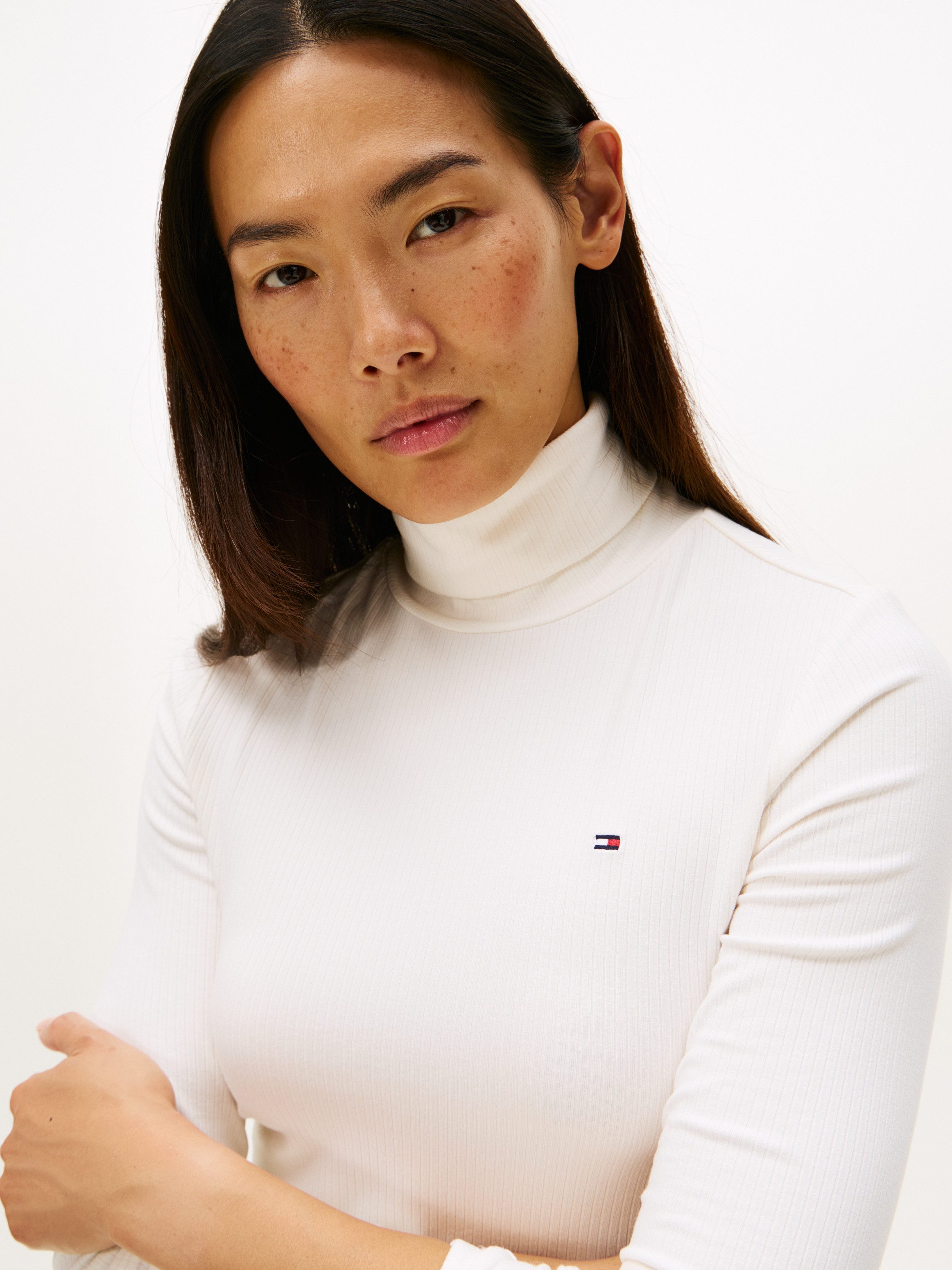 Tommy Hilfiger Langarmshirt SLIM 5X2 RIB günstig online kaufen
