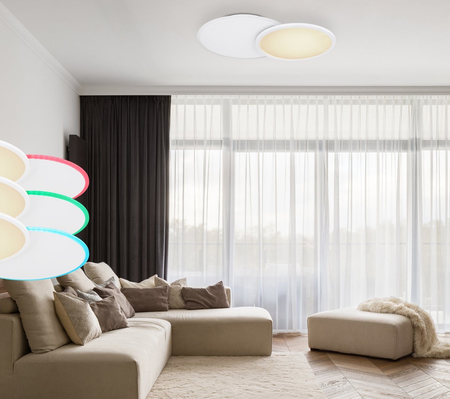 dimmbar Schlafzimmer Wohnzimmer Deckenleuchte GLOBO Deckenlampe Deckenleuchte LED Globo