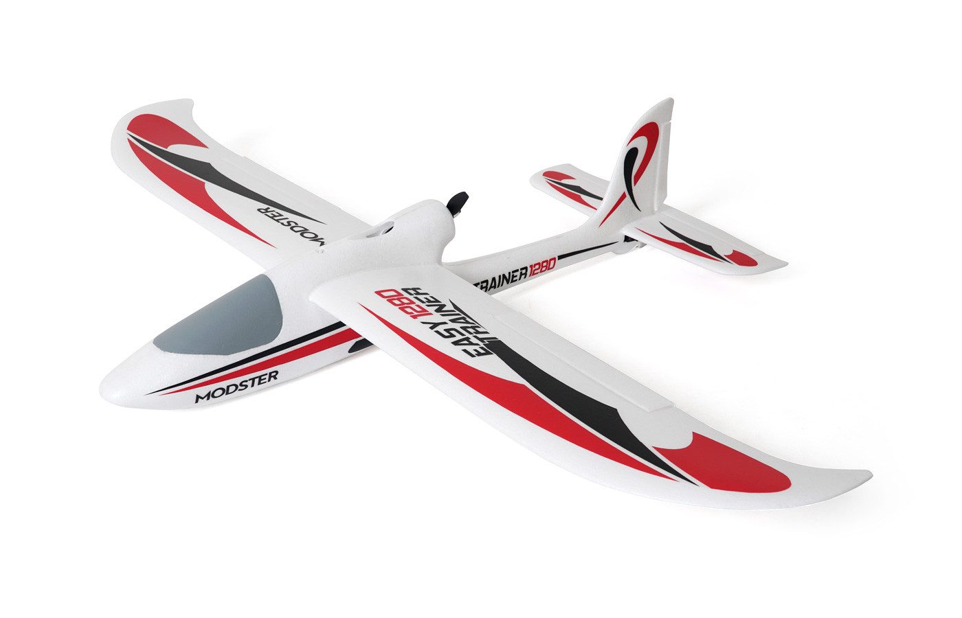 Robitronic RC-Helikopter Modster Easy Trainer 1280 V2 Mode1 RC Flugzeug Hochdecker RTF