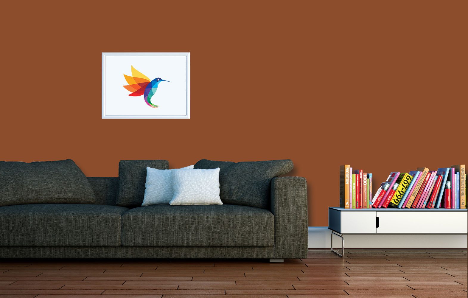RyFo Colors Wand- und Deckenfarbe Manufakturweiß Brauntöne, 1× streichen, 1 L reicht für ca. 8 m², Deckkraft-/Nassabriebklasse 1, matt, atmungsaktiv, für Innenräume