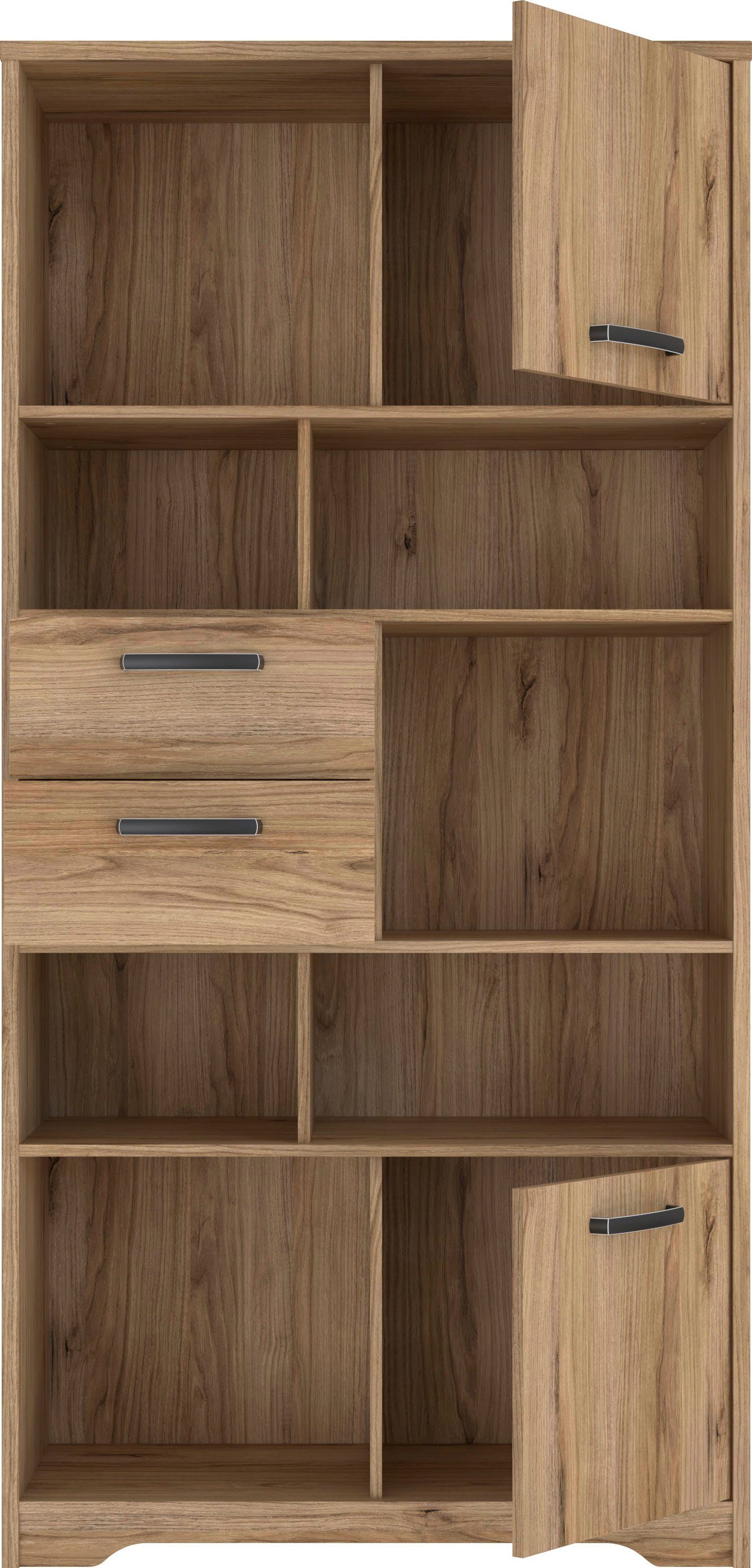 FORTE Wandregal Joadakis, Stauraumregal, Bücherregal, Mehrzweckschrank
