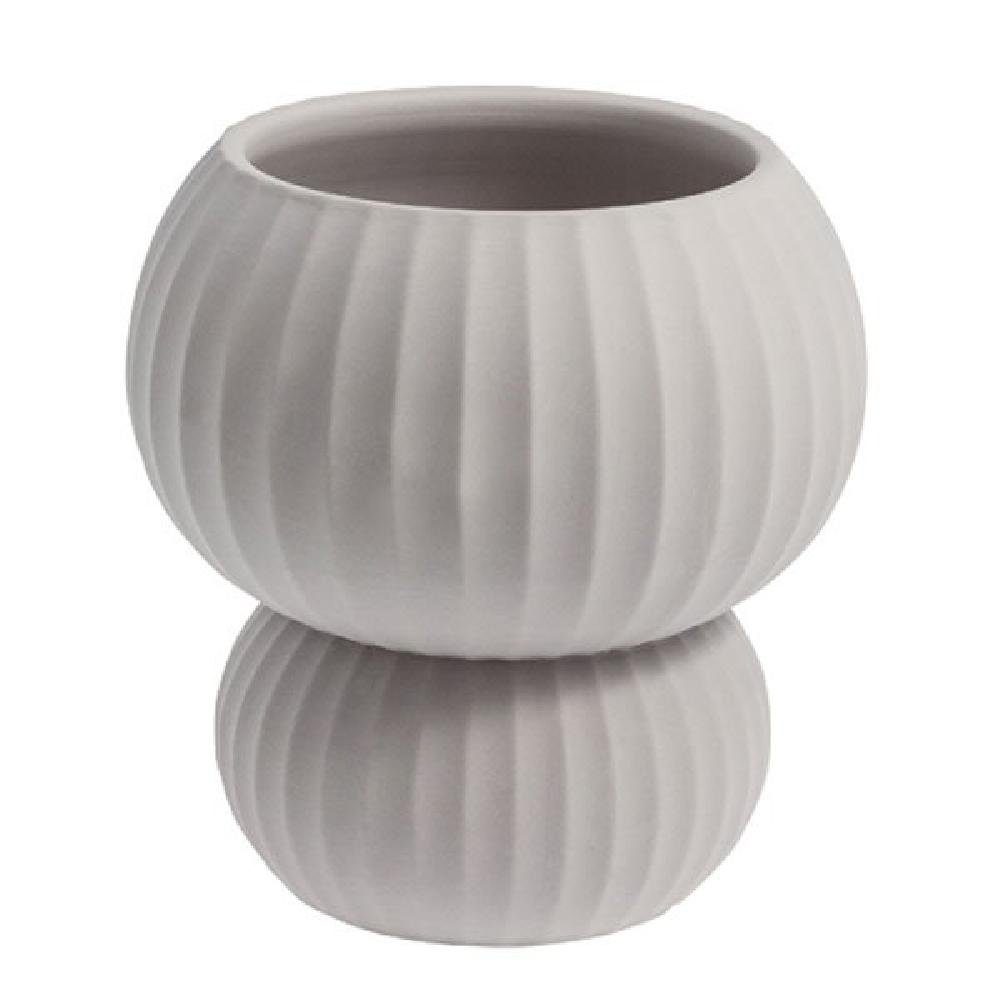 Storefactory Blumentopf Vase Sandhamn Grey Übertopf Light