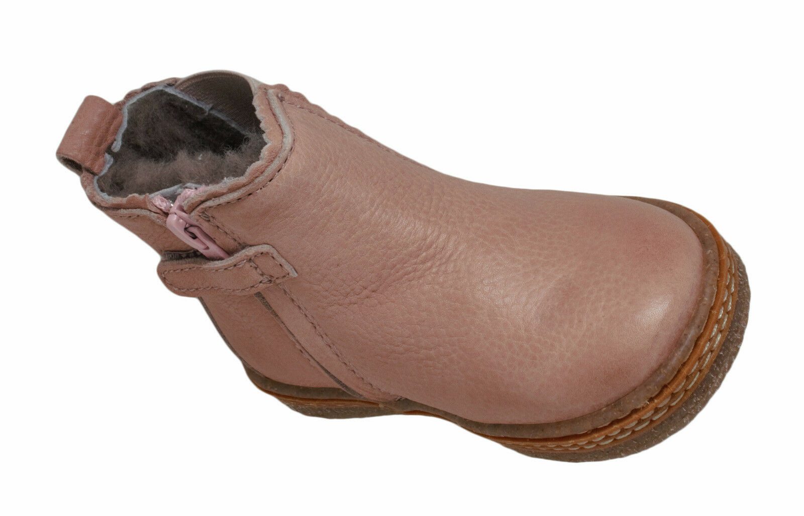 Bisgaard Bisgaard Mädchen Stiefletten mit Lammfell 21254 rosa Klett Stiefelette