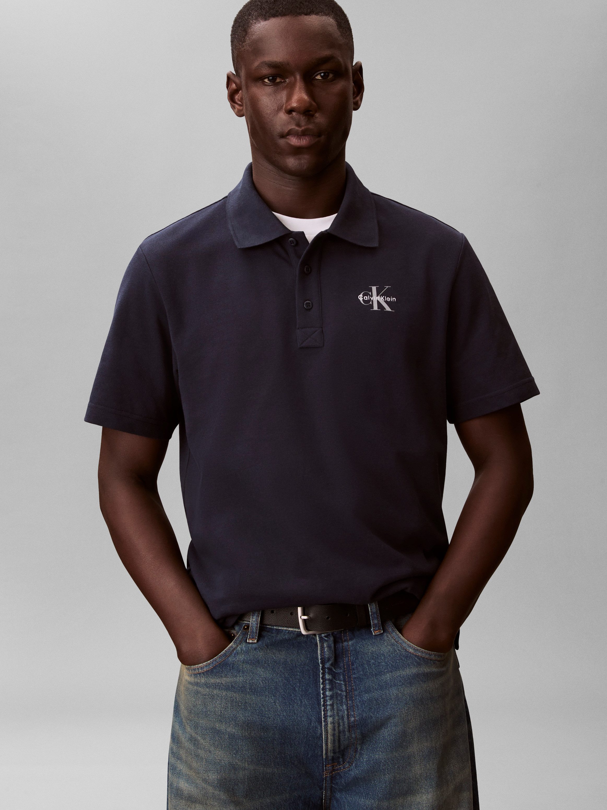 Calvin Klein Jeans Poloshirt EASY MONOLOGO CASUAL PIQUE Regular fit mit Polokragen