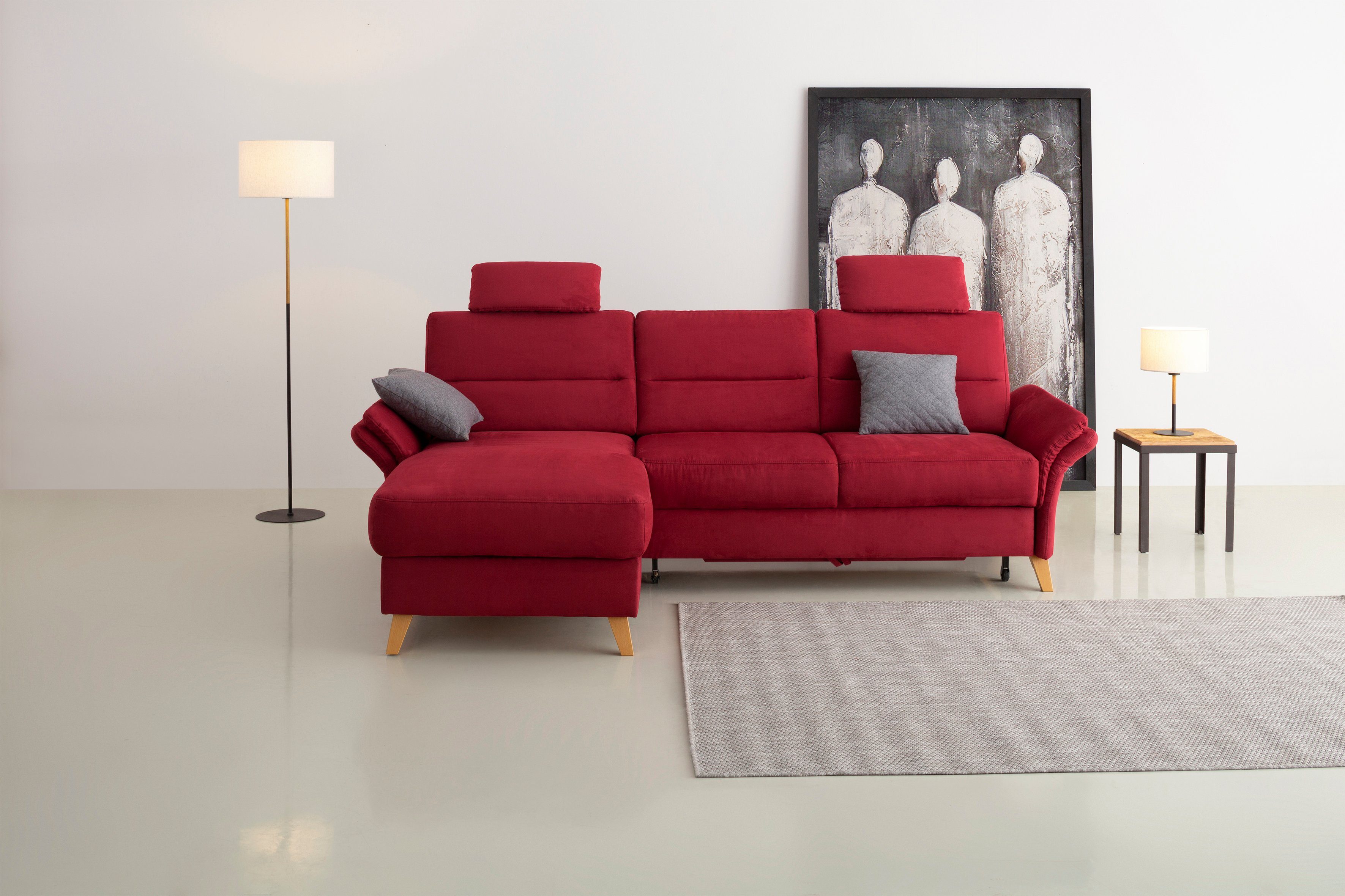 Home affaire Ecksofa Westerland L-Form, Federkern-Polsterung, günstig online kaufen