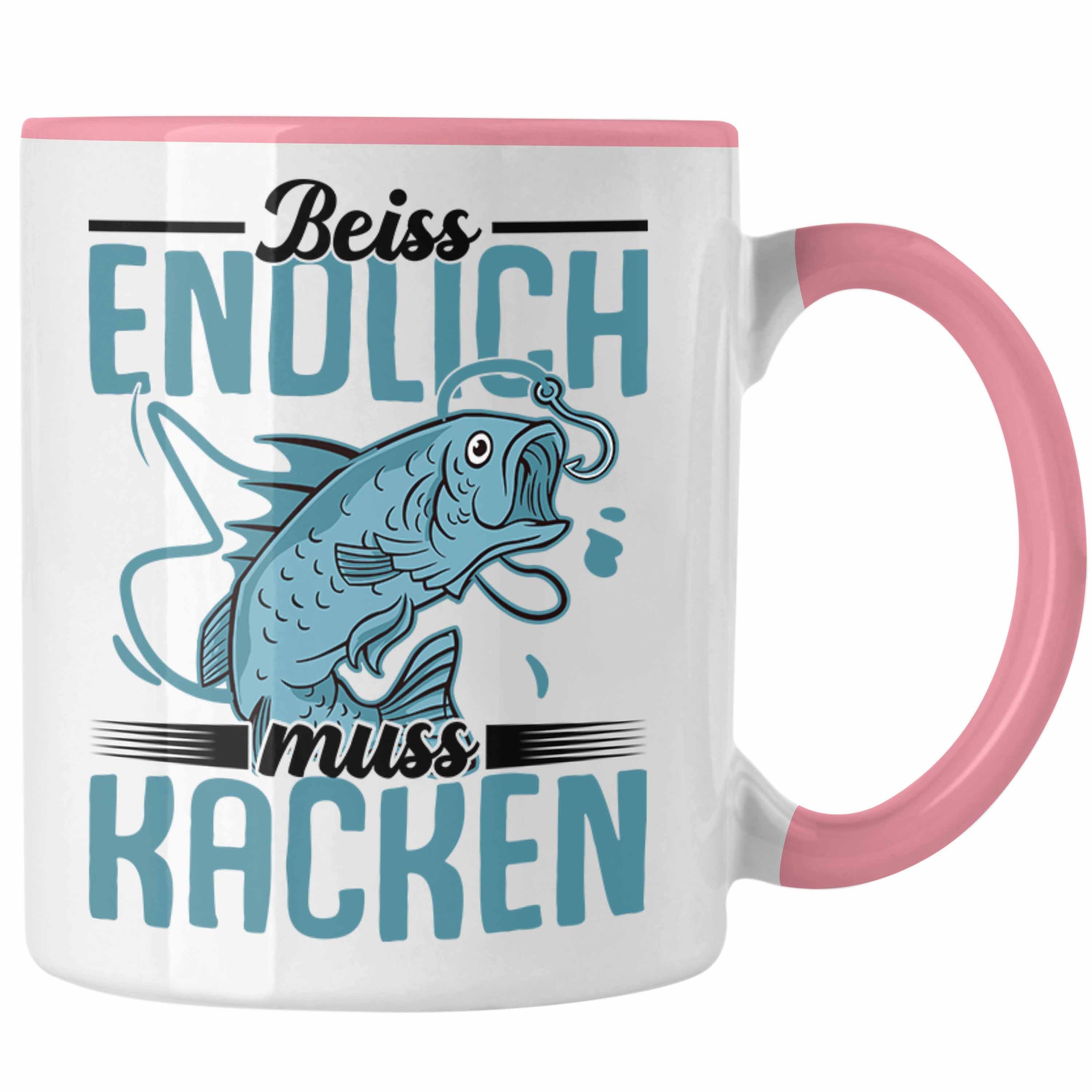 Trendation Tasse Trendation - Angler Fischer Tasse Geschenk Raubfische Hobbyangler Hech