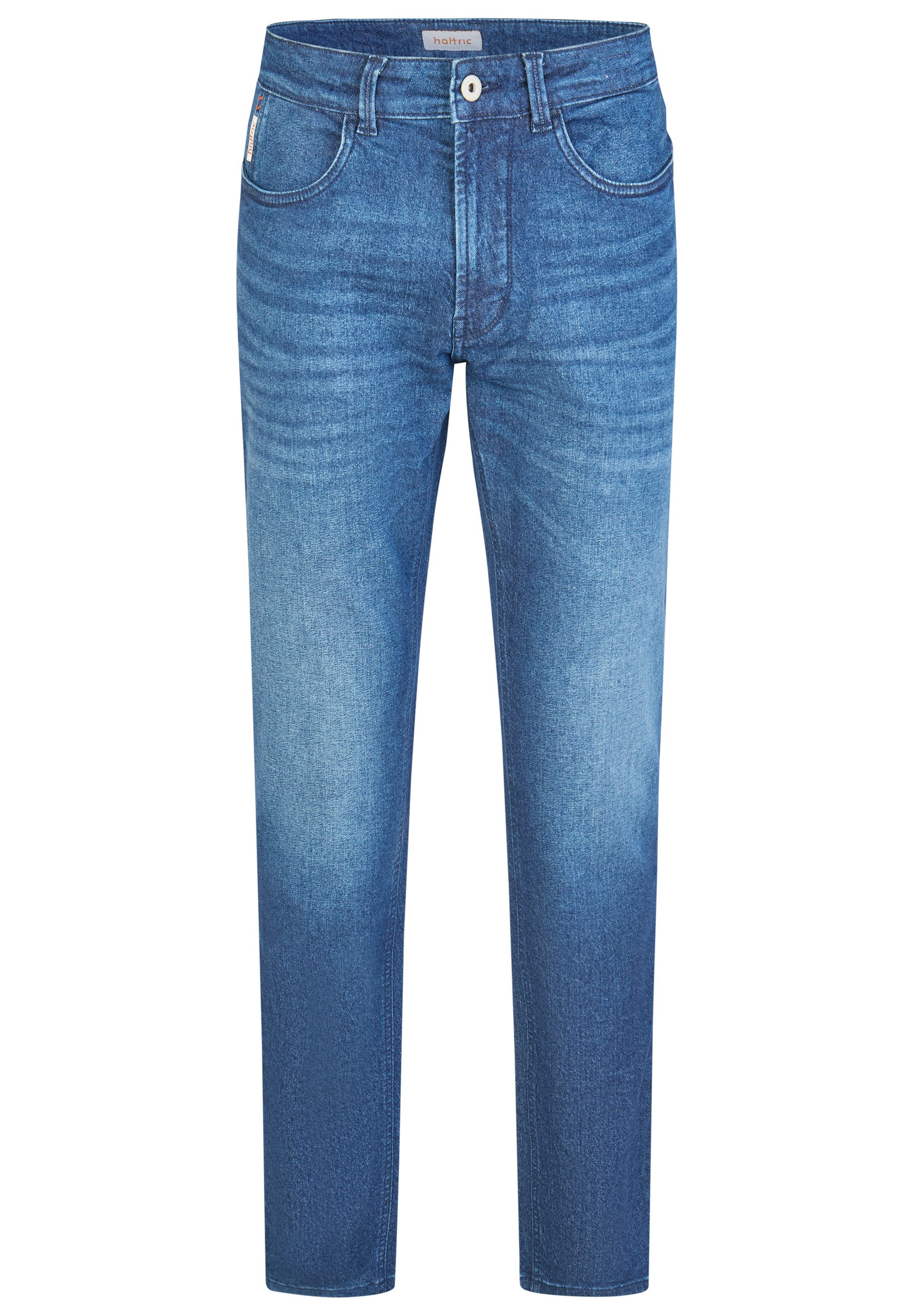 Hattric 5-Pocket-Jeans Elastische Denim mit dekorativen Nähten