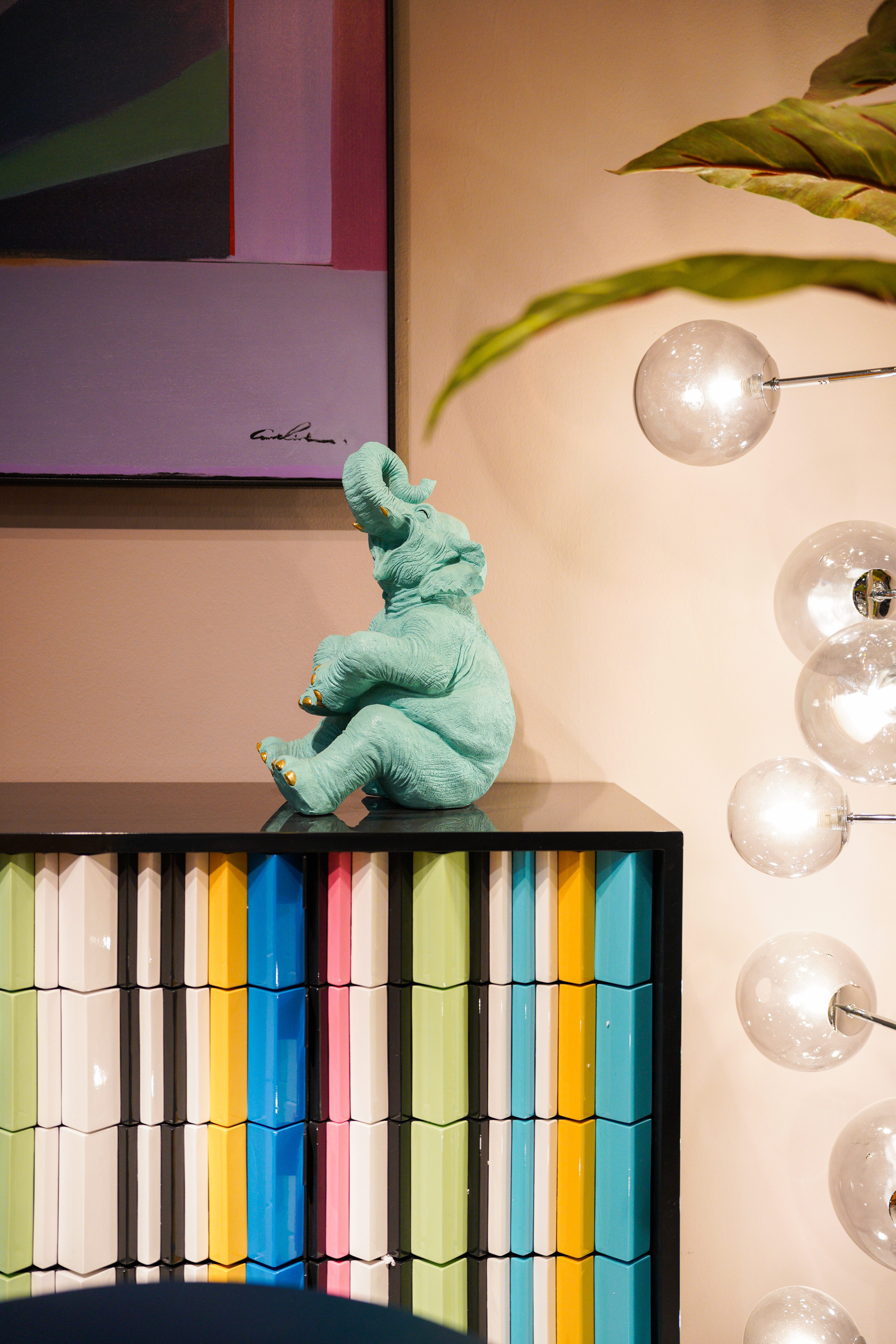 Kare Design Spardose Happy Elephant, (1), aus robustem Polyresin