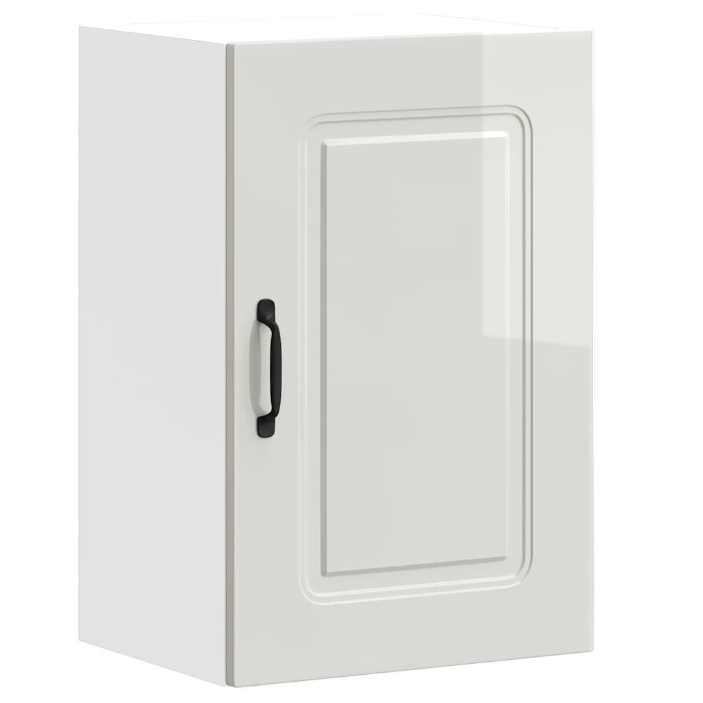 vidaXL Schrankmodule Küchen-Hängeschrank Kalmar Hochglanz-Weiß Holzwerkstof günstig online kaufen
