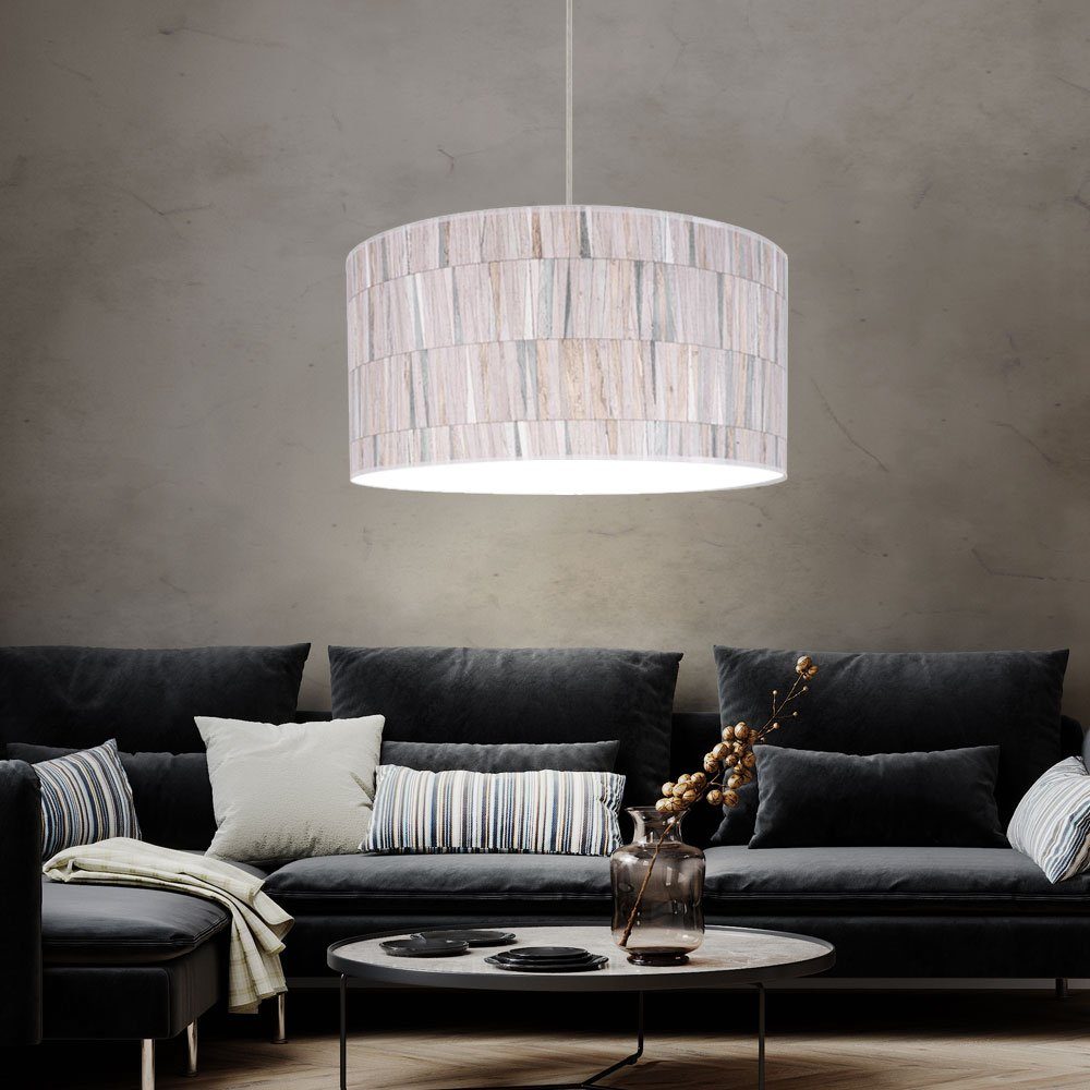 SPOT Light Hängeleuchte, Leuchtmittel nicht inklusive, Hängelampe Wohnzimmerleuchte hängend Hängeleuchte Holz Tapete