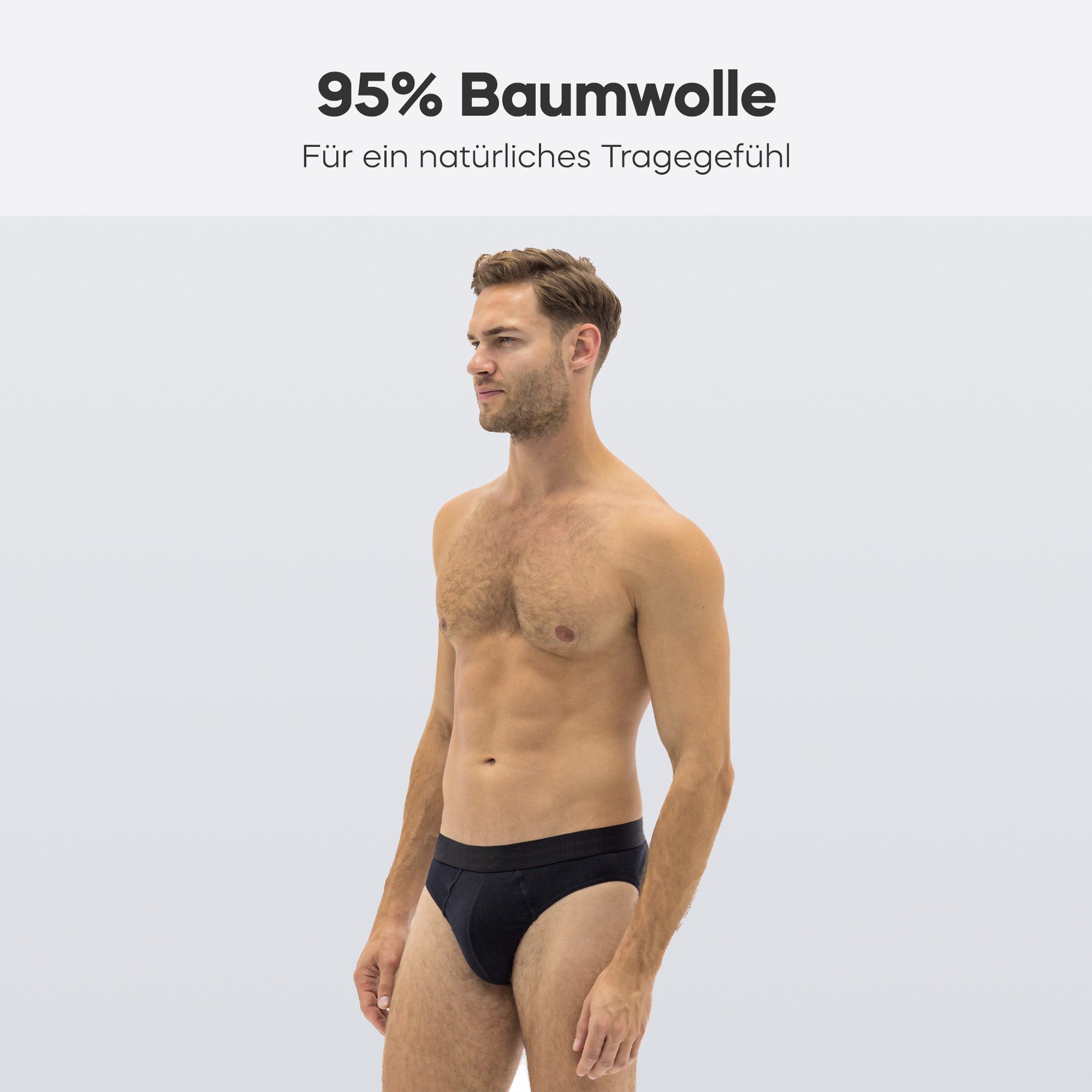 Barrio 13 Slip Herren Unterhosen aus Baumwolle (Packung, 5-St., 5er-Pack) Männer Unterwäsche mit elastischem Komfortbund – Bild 2 von 5