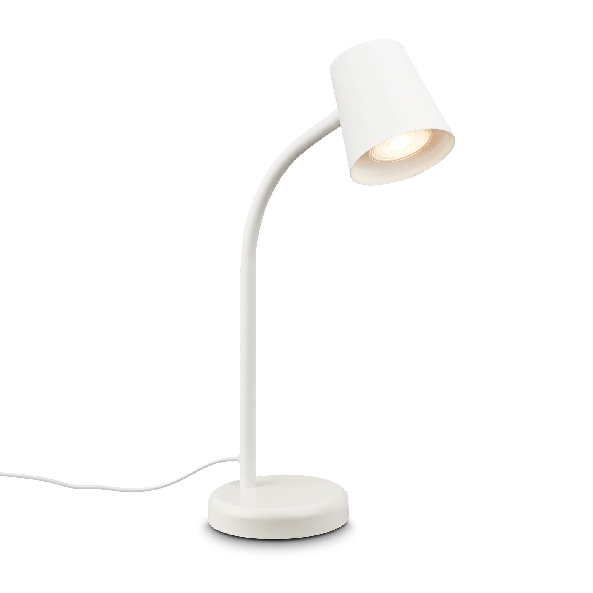 Briloner Leuchten Tischleuchte LED Tischlampe Bürolampe Homeoffice Schreibtischlampe Kinderzimmer, ohne Leuchtmittel, 2700K - Extra - Warmweiß